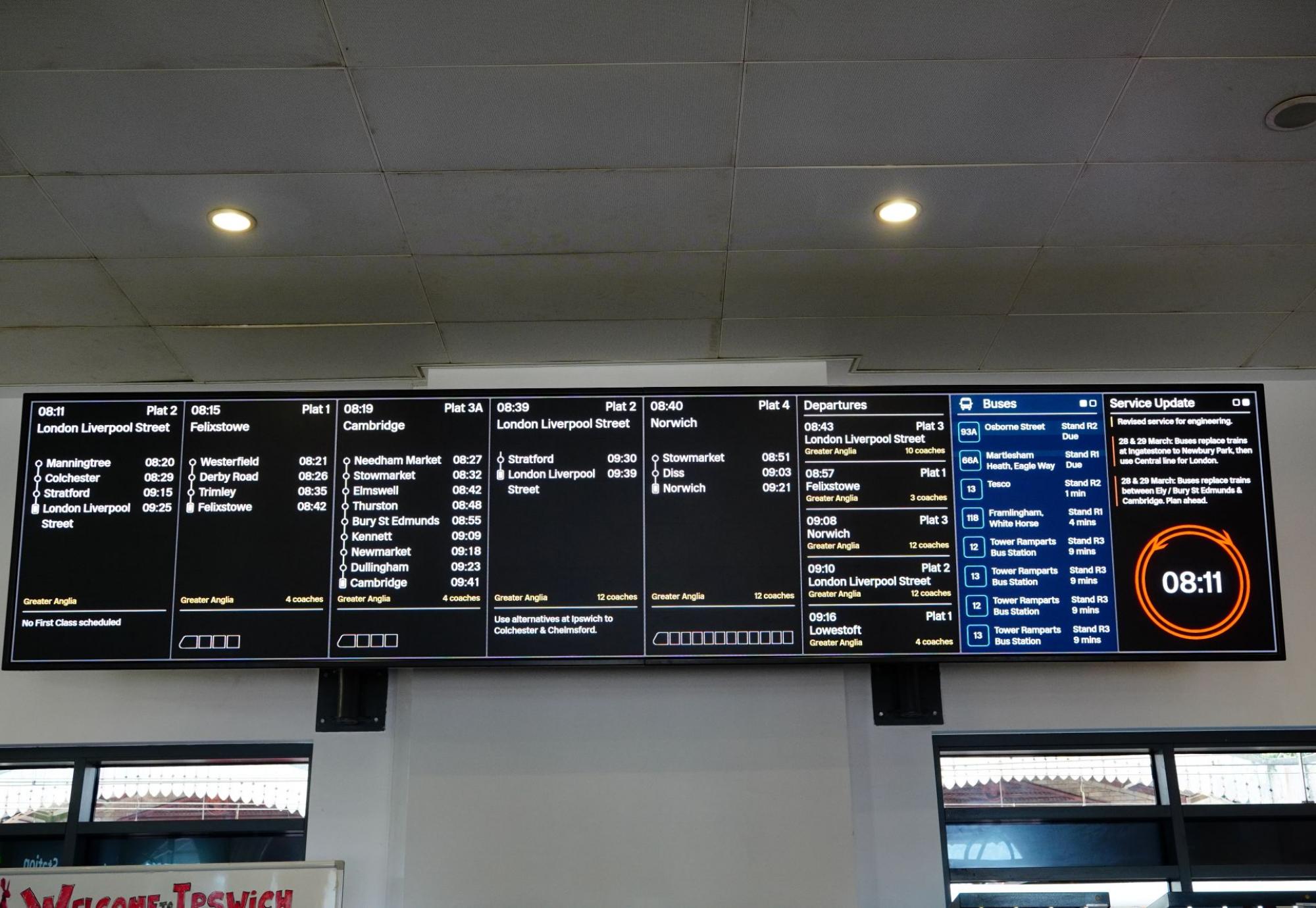 Passenger Information Screen 