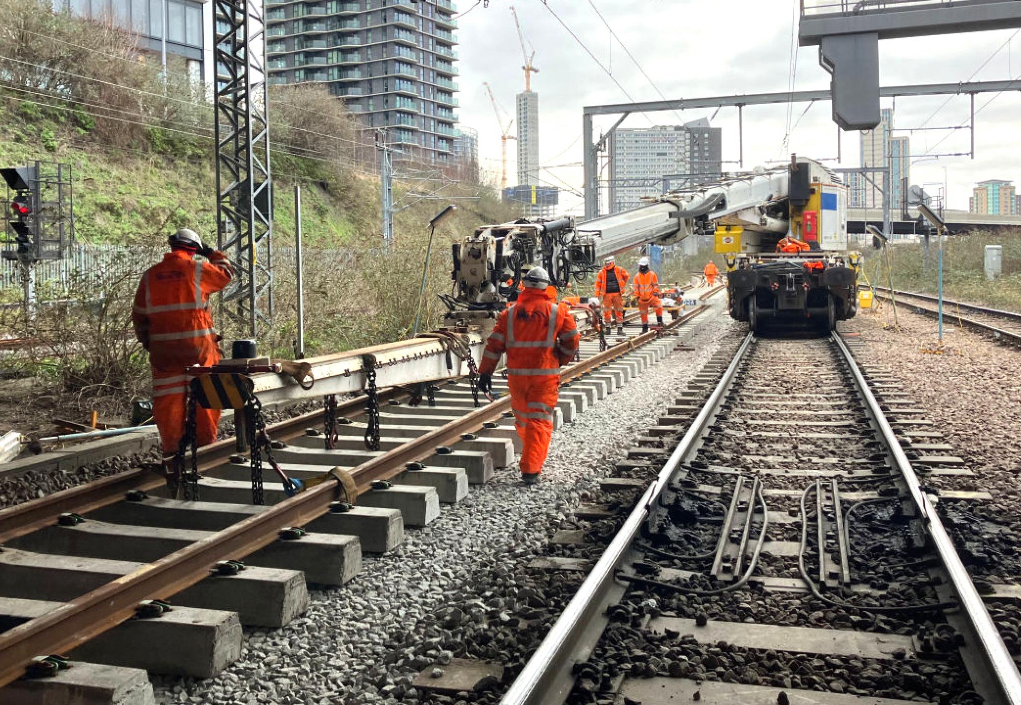 A recent track replacement