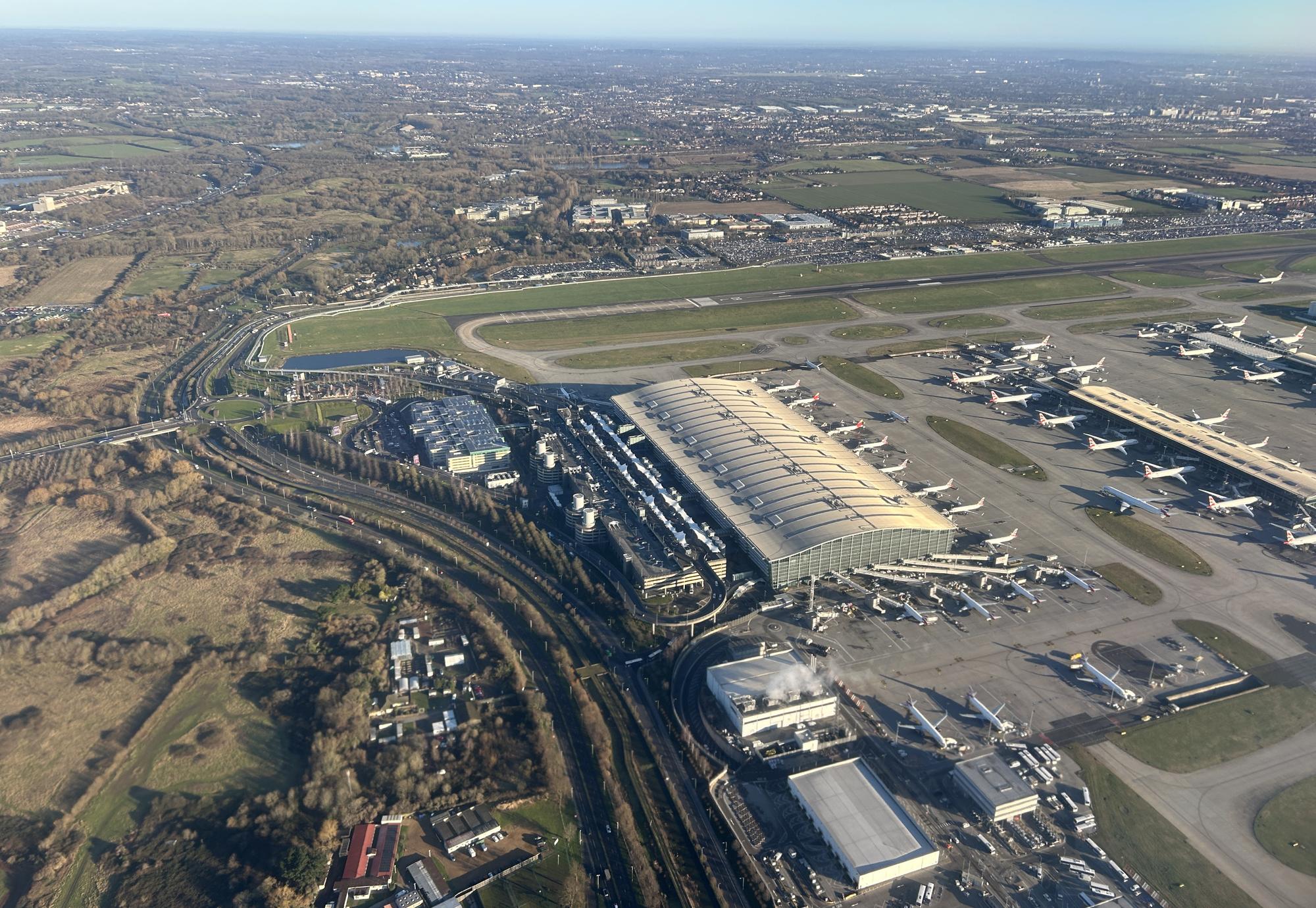 Heathrow from the air