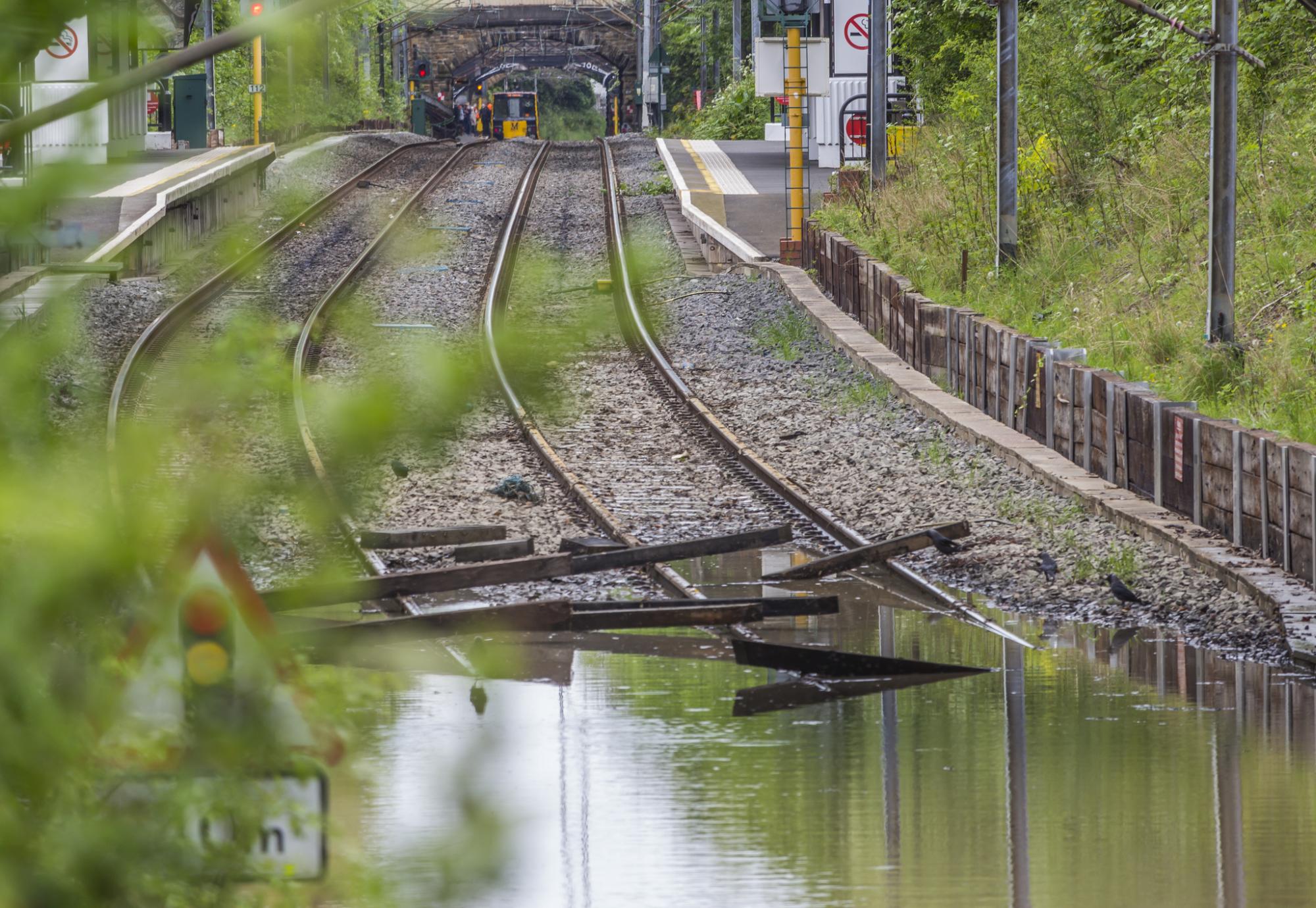 Rail Line Flooded