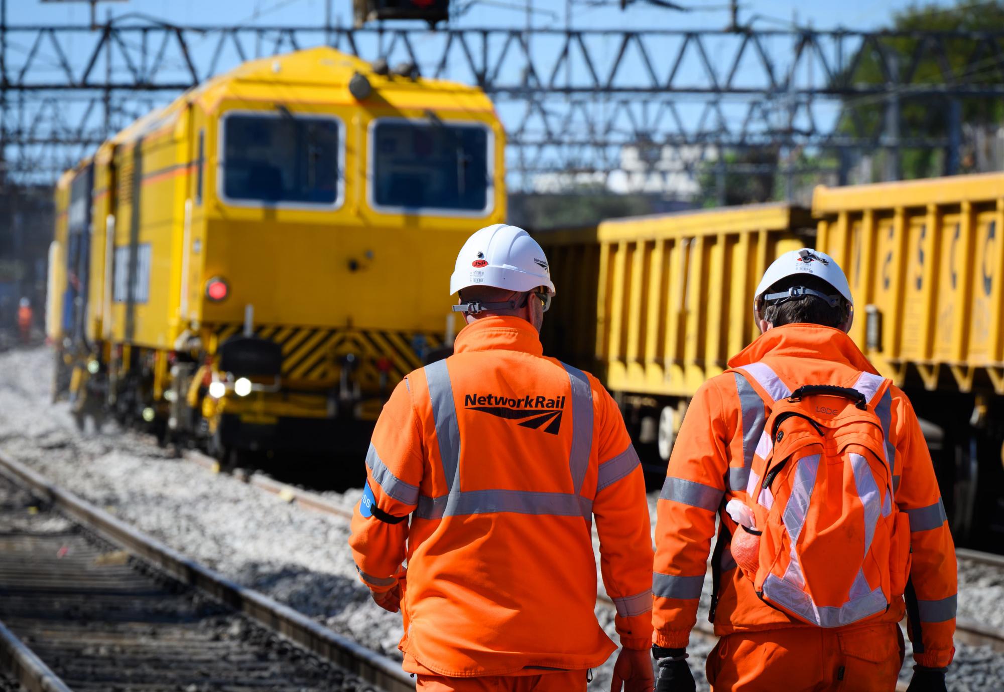 Network Rail Teams On Site