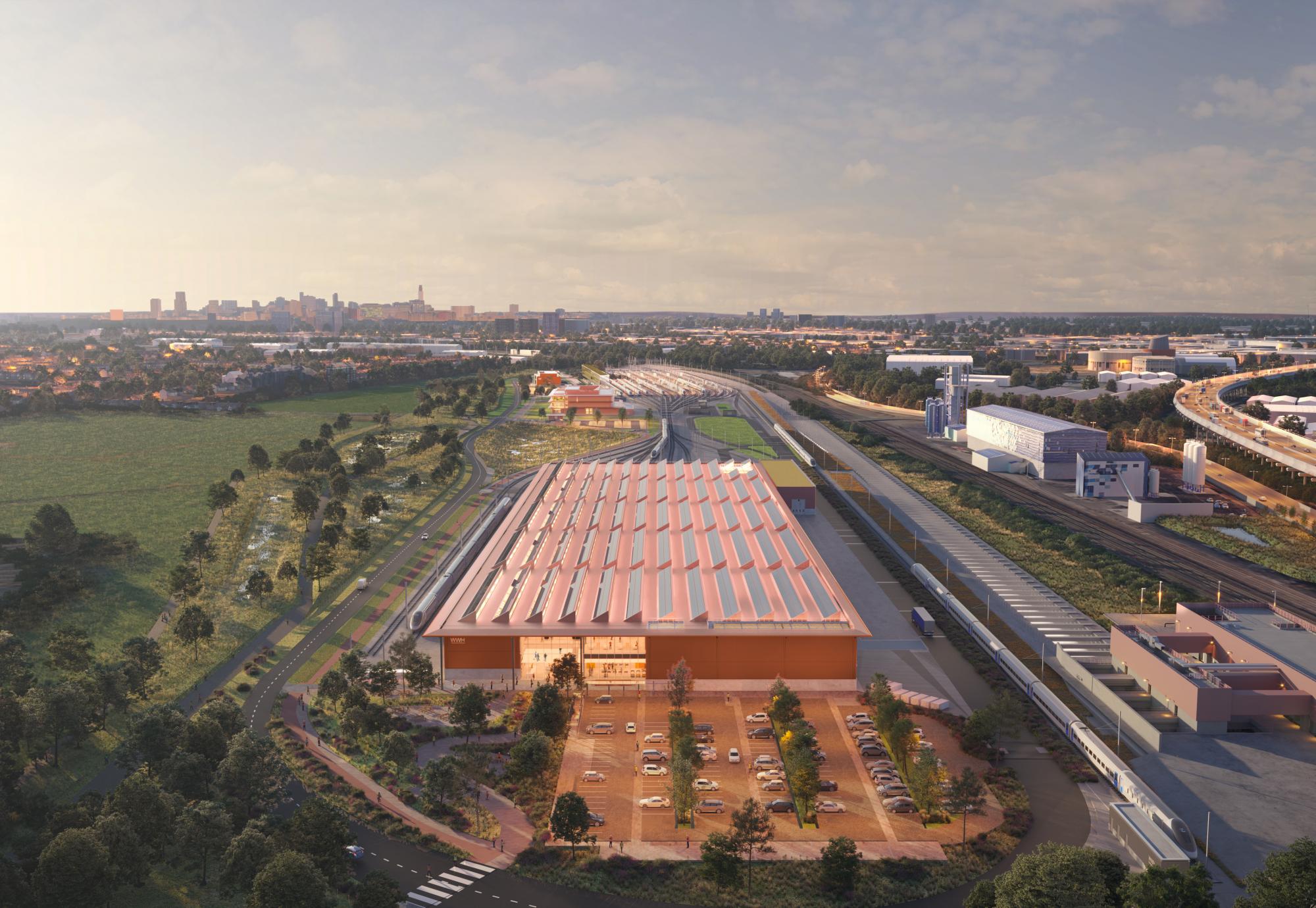 Aerial View of Washwood Depot