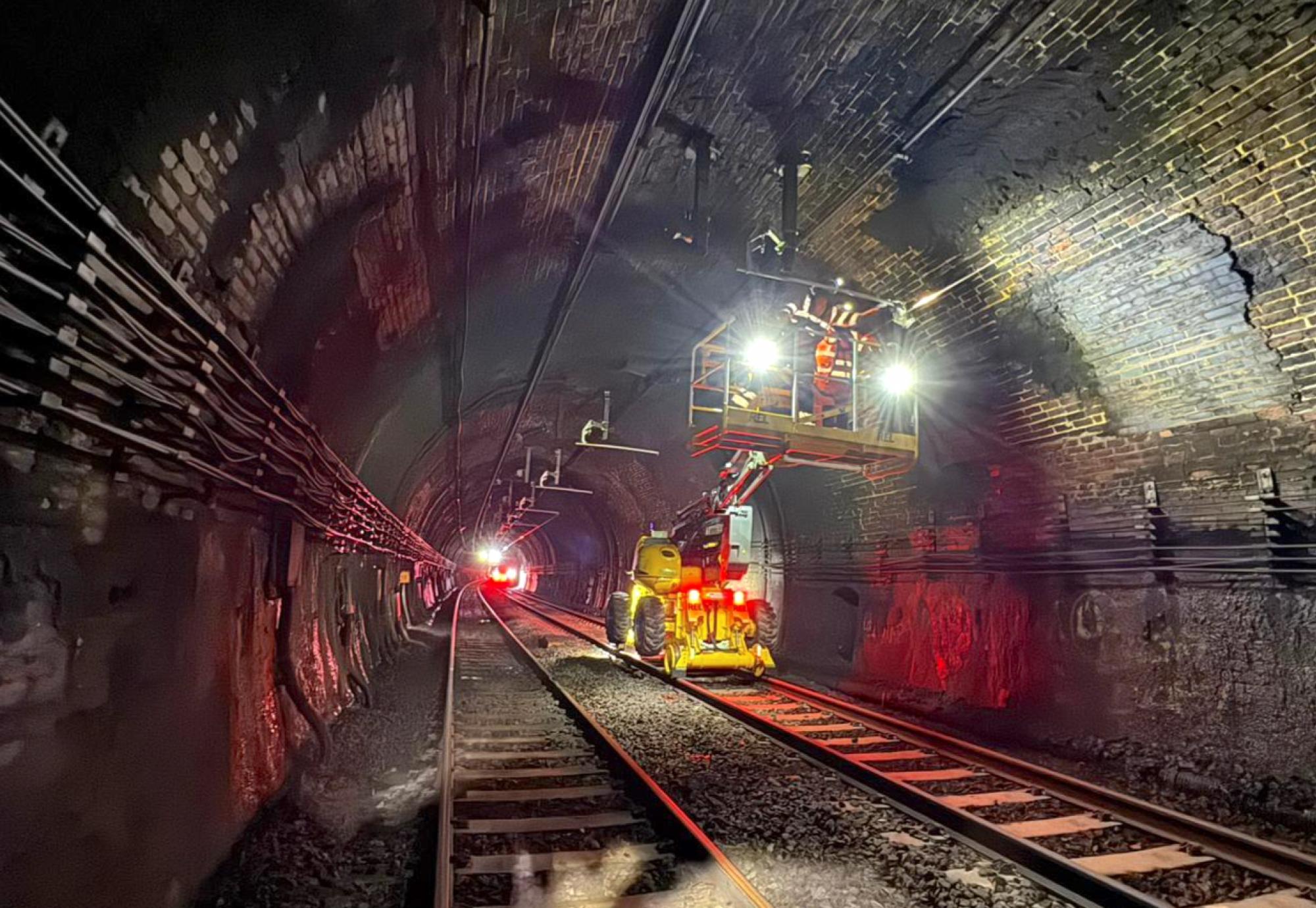 Inside the Severn Tunnel
