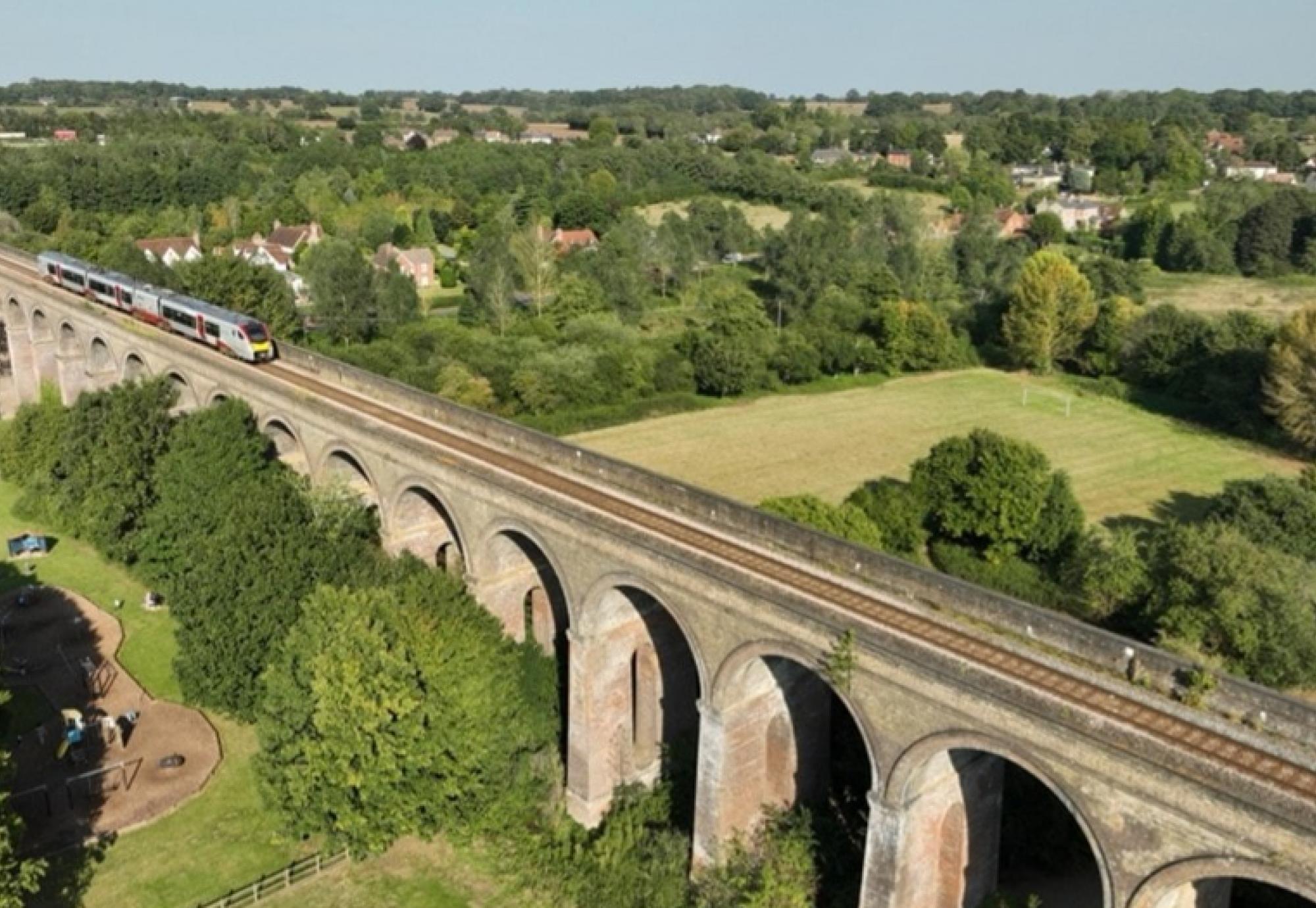 Greater Anglia Train Viaduct