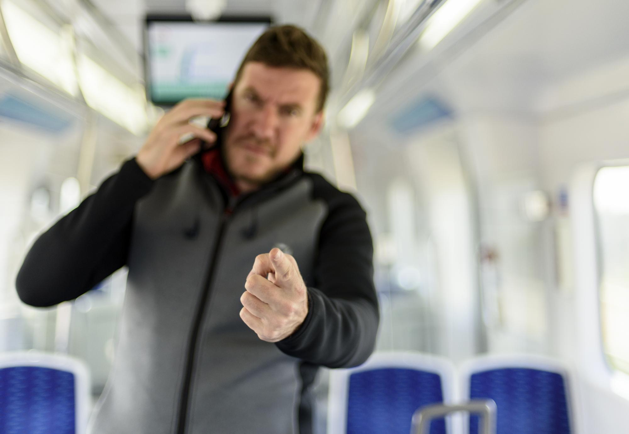 Threatening Rail Passenger