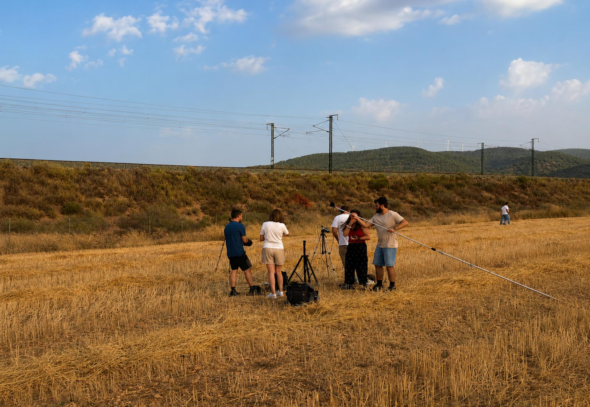 Workers in a field