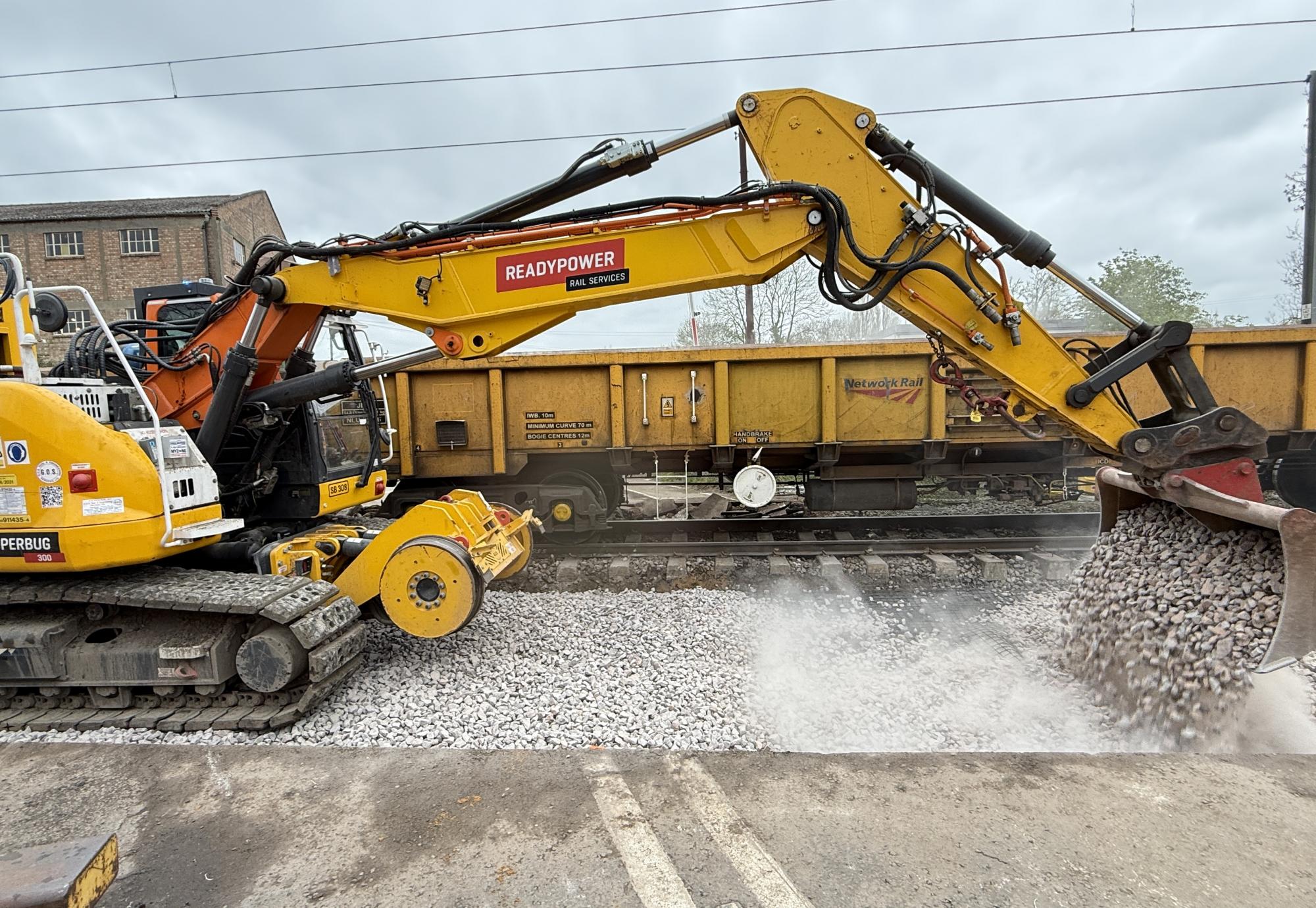 Digger at work