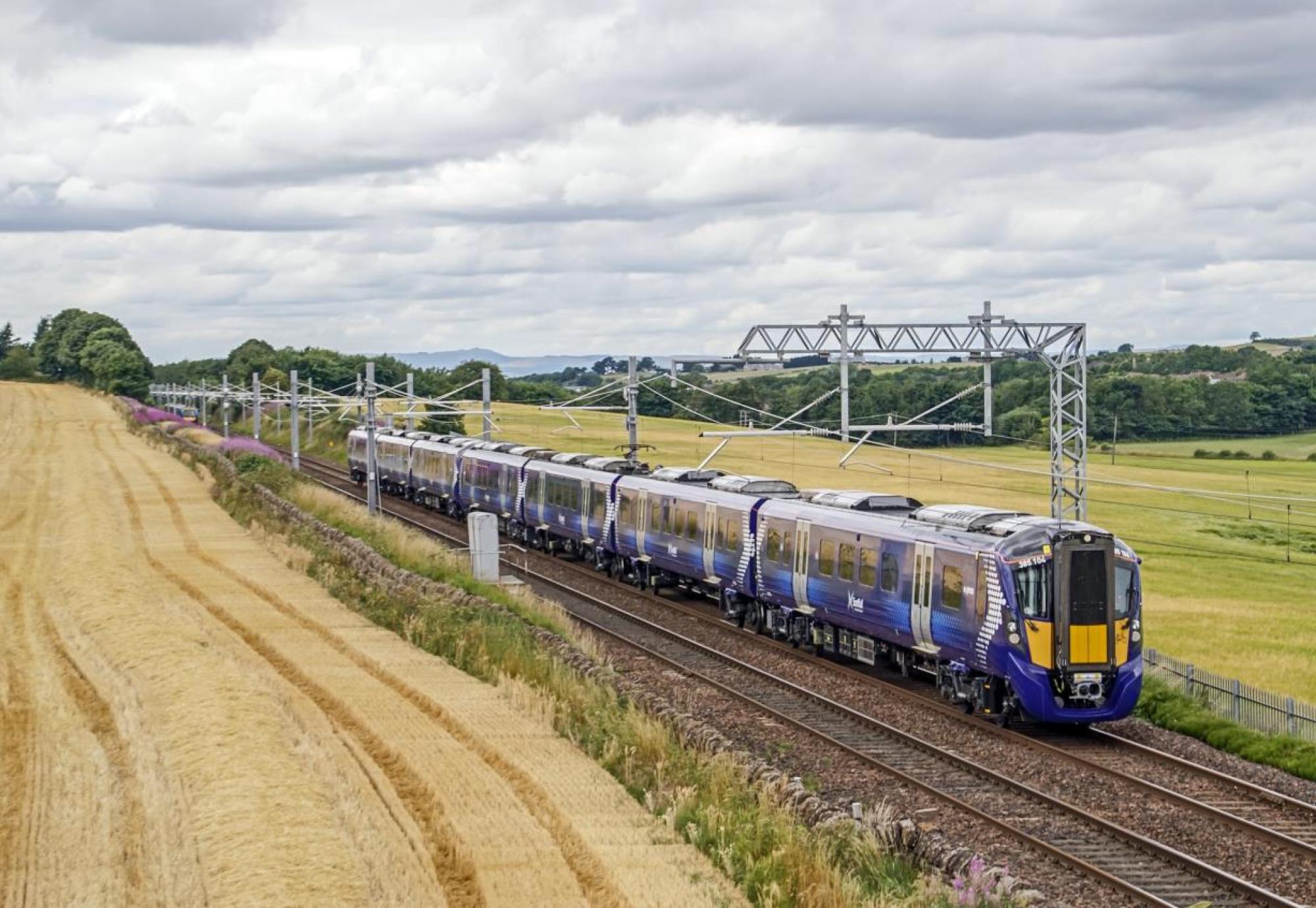 Train on a track
