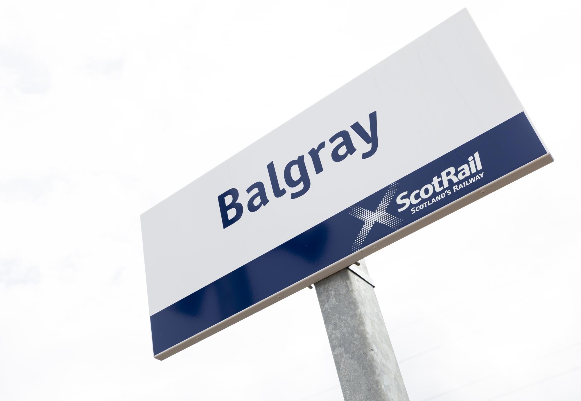 Balgray Station Sign