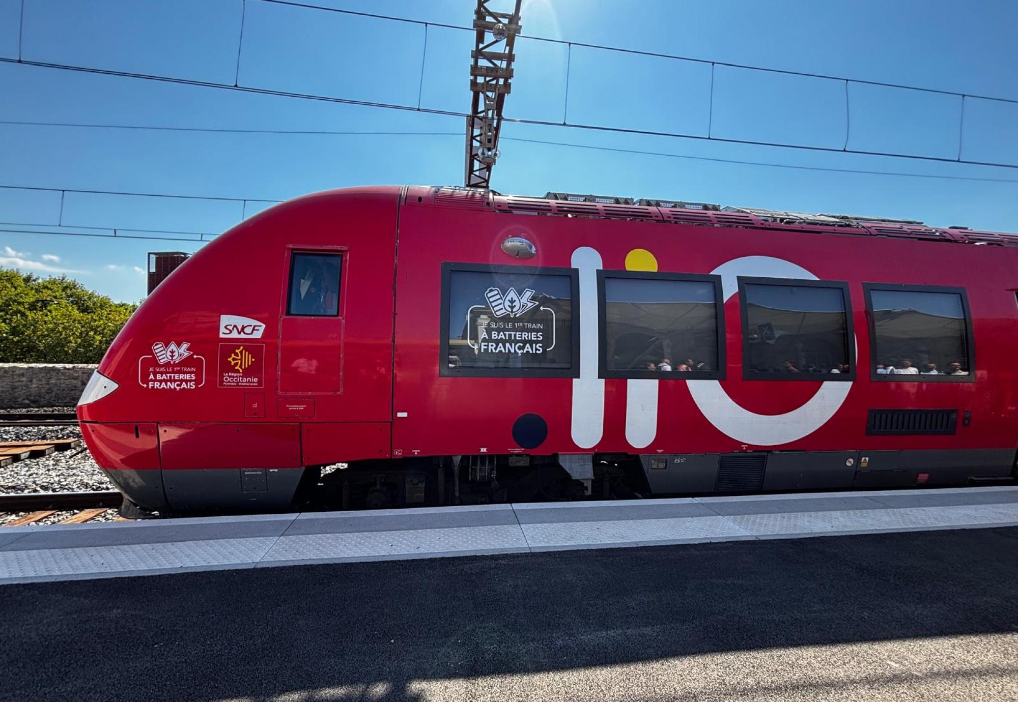 First battery powered regional train in France 