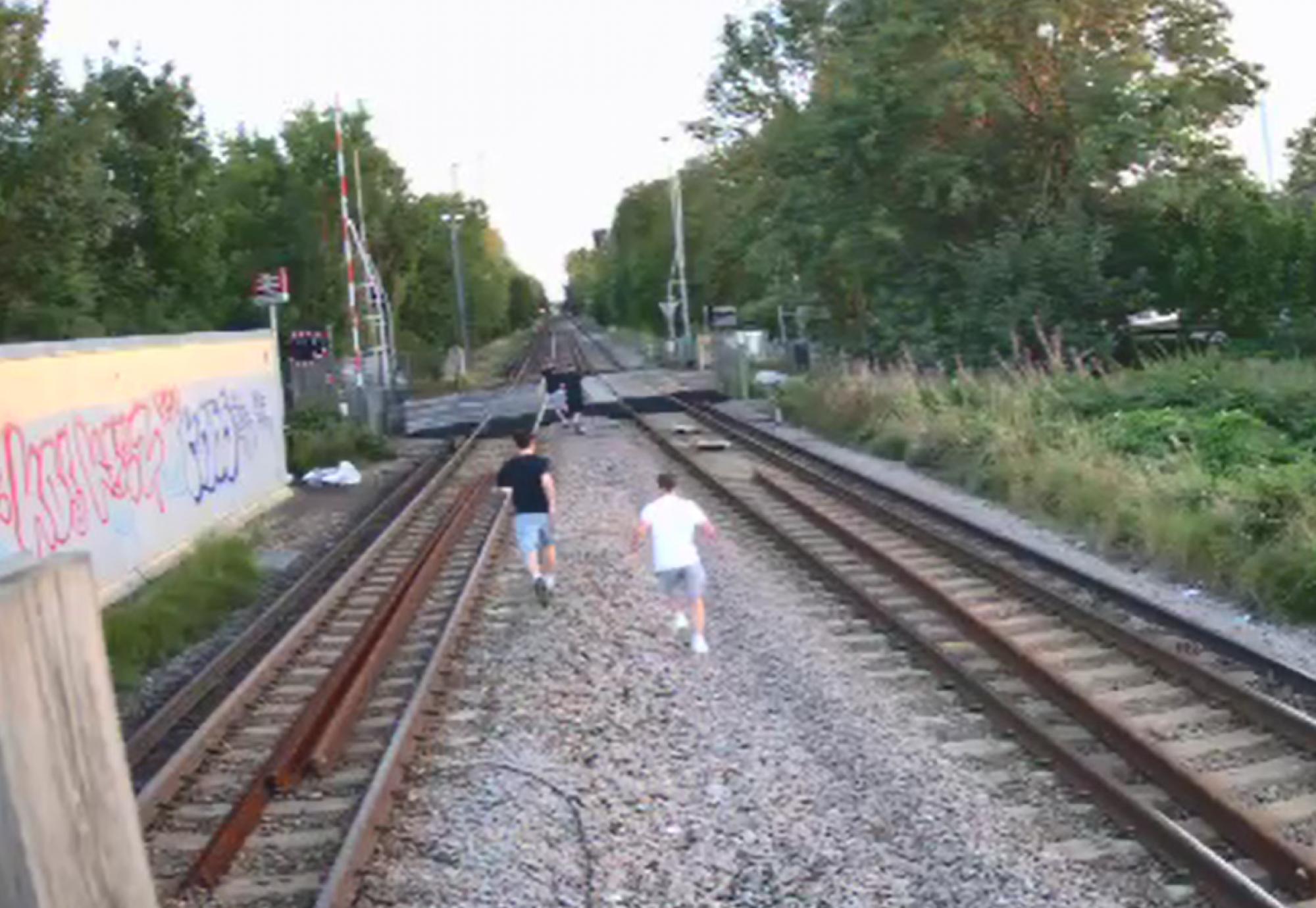 Motspur Park trespass CCTV still