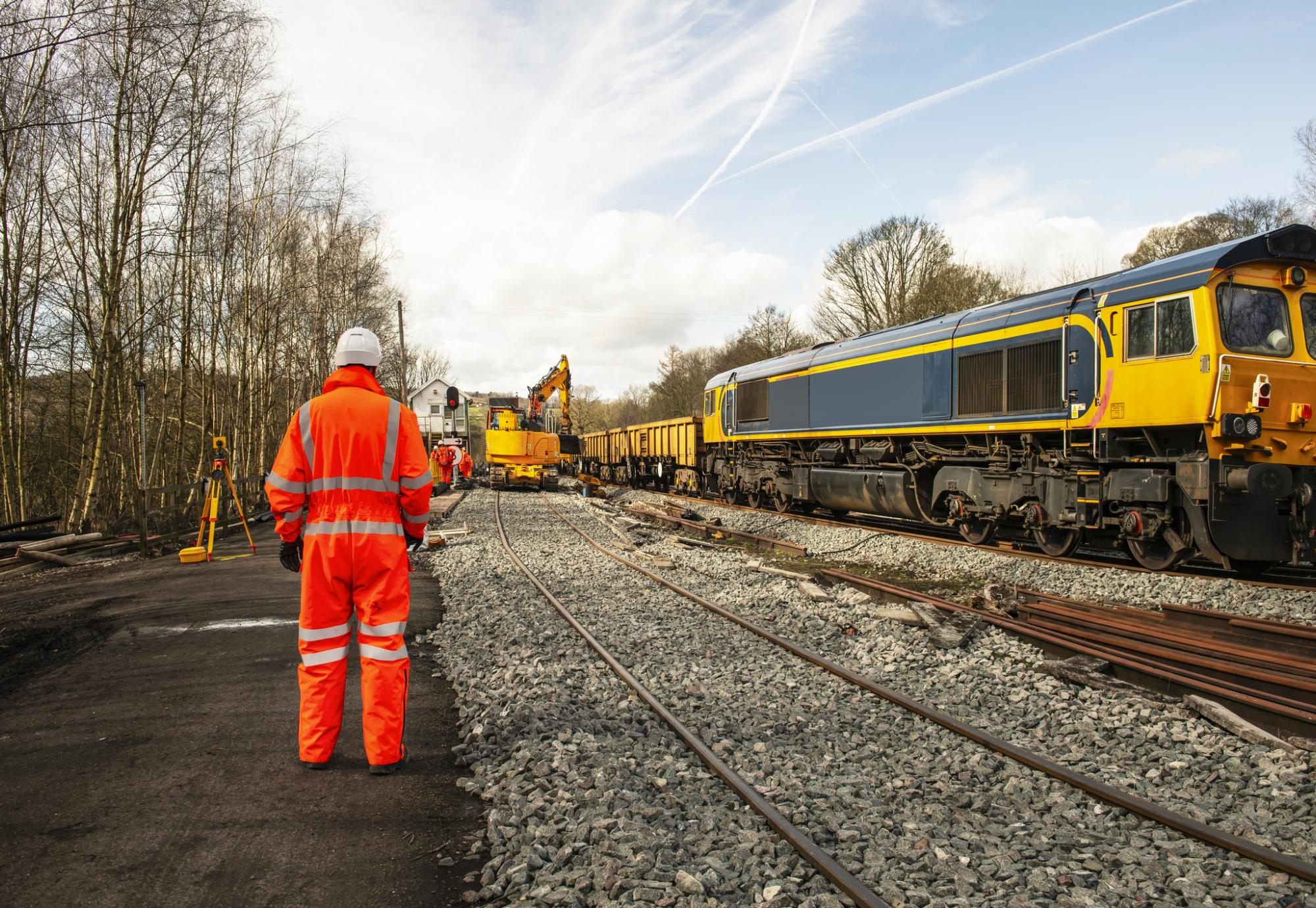 Worker on the railway