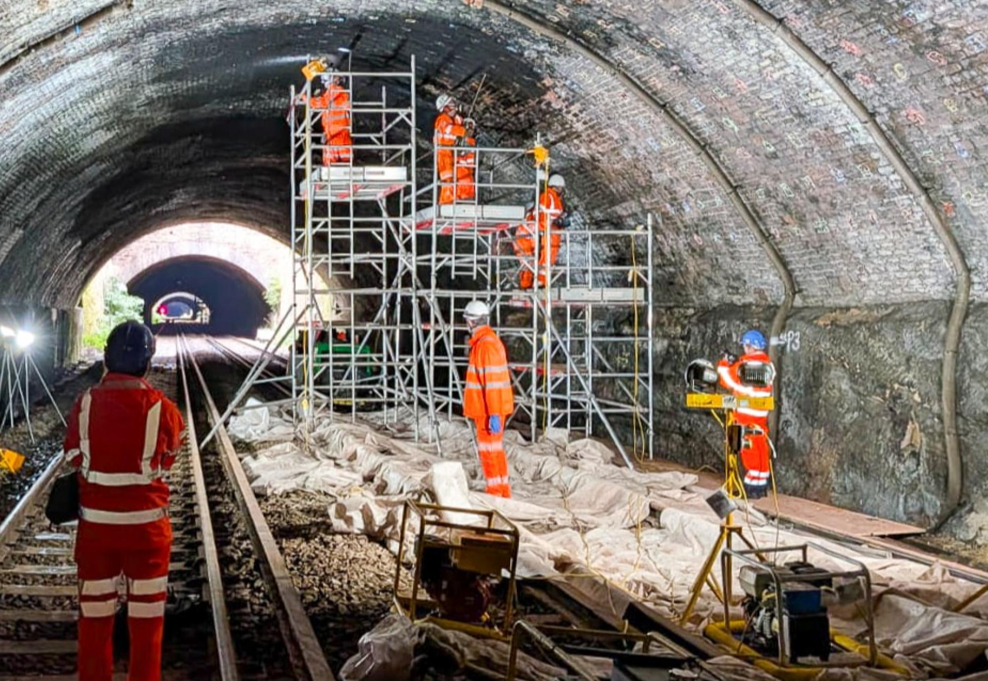 Wide shot of St James Tunnel 2