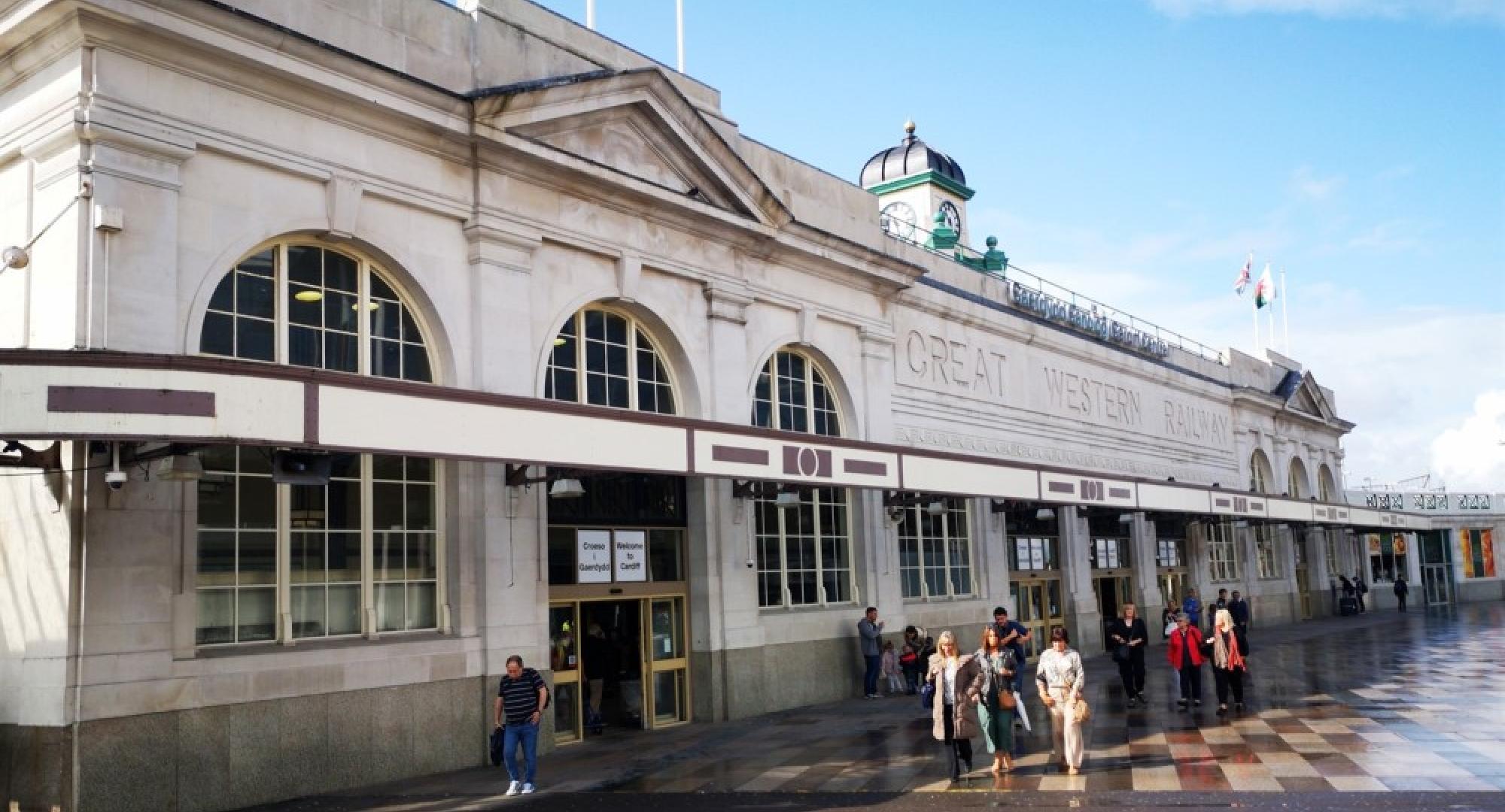 Cardiff train station 