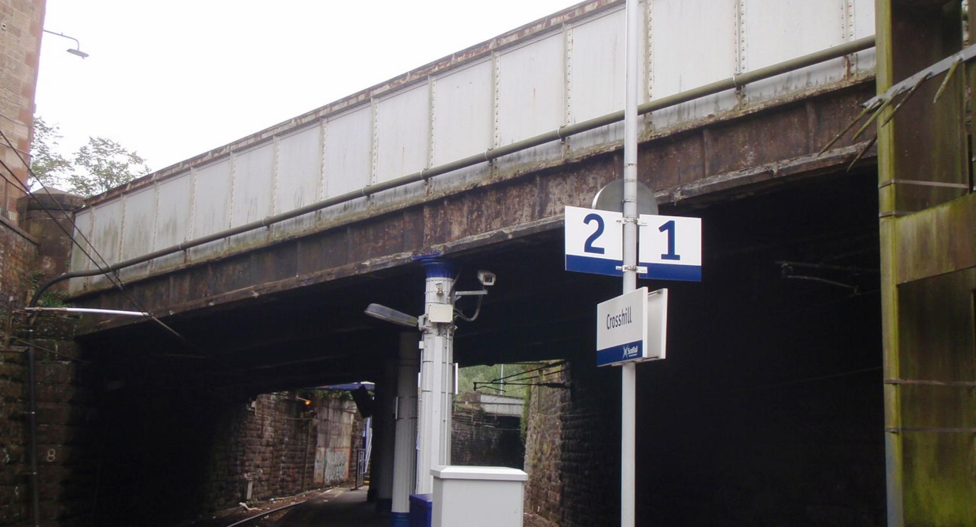 Albert Road viewed from Crosshill station platform