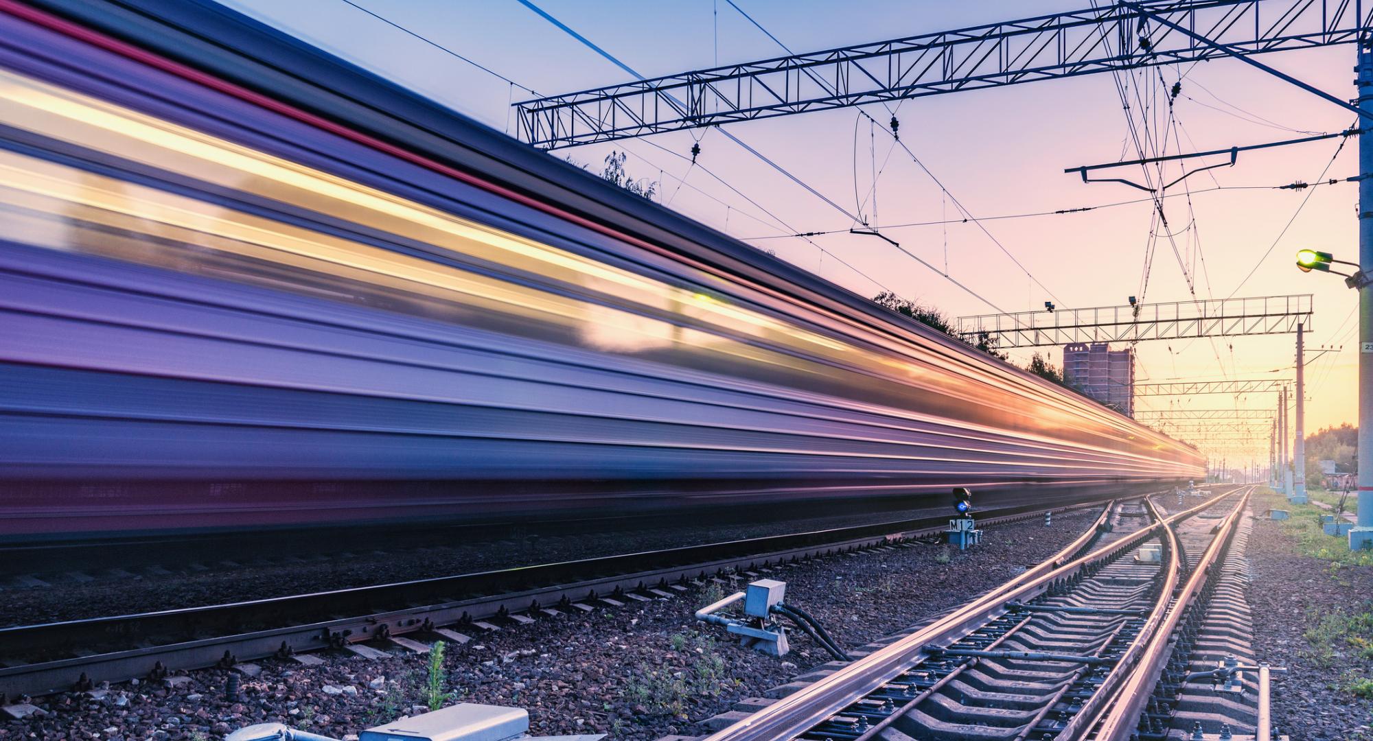 High speed train on the UK network