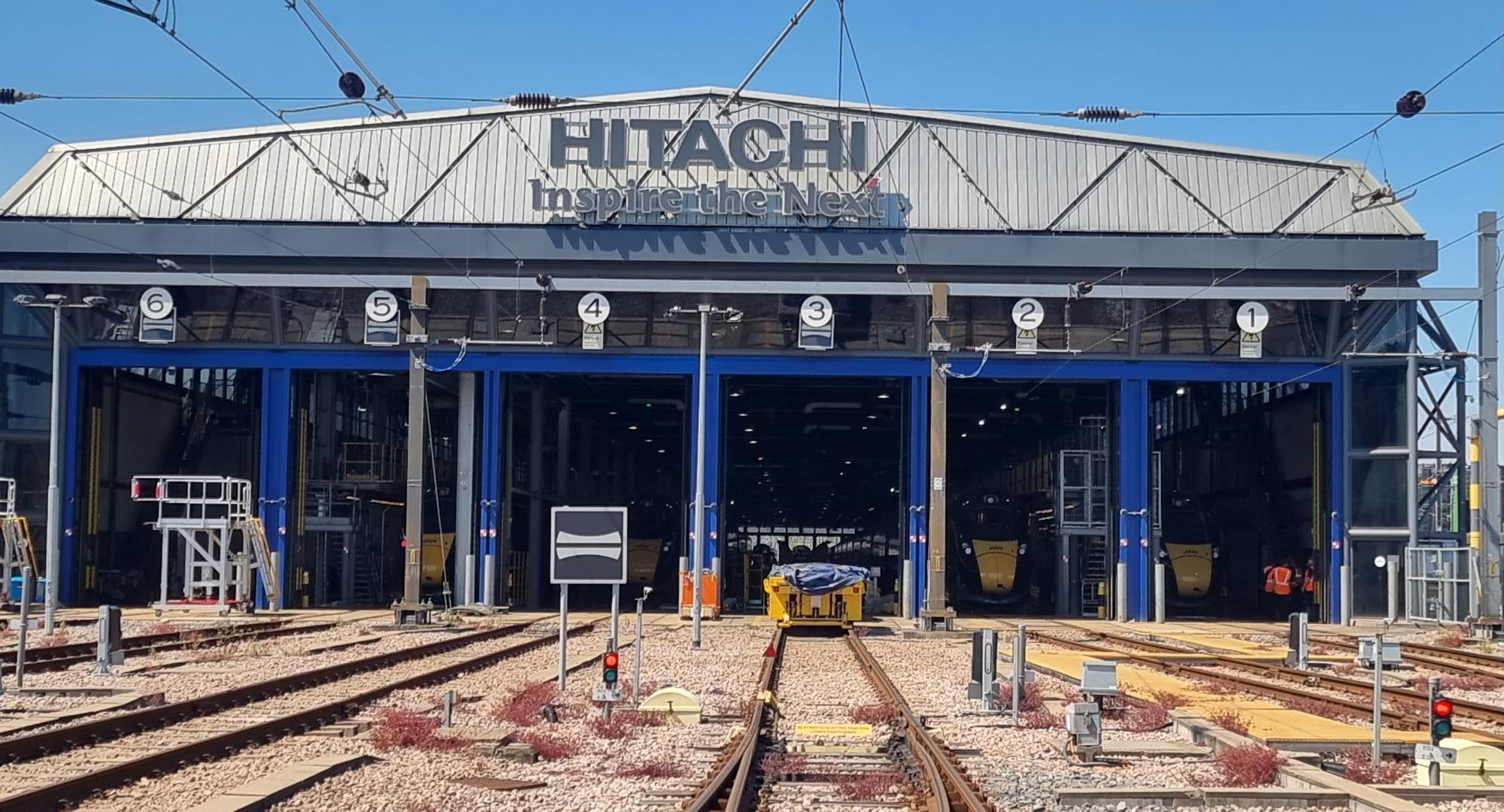 Hitachi Rail train depot