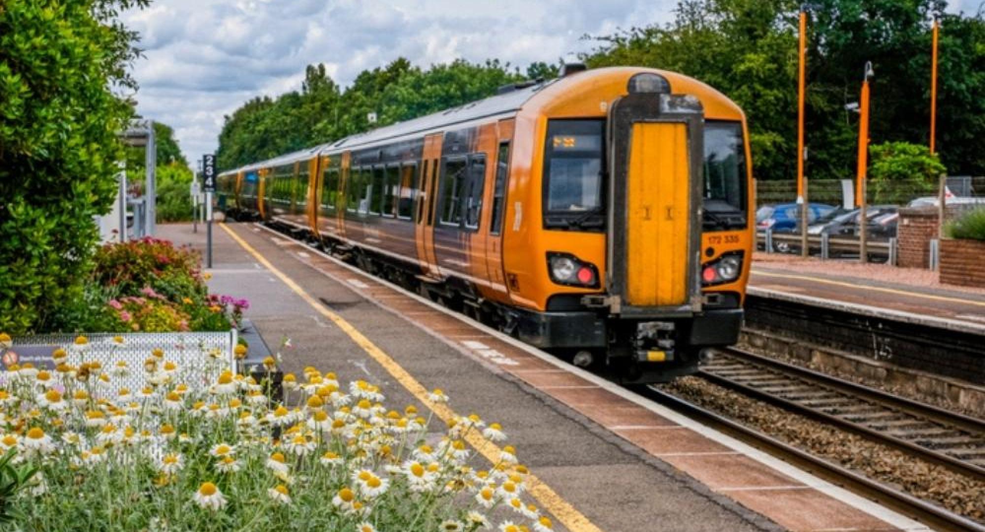 Train parked at station