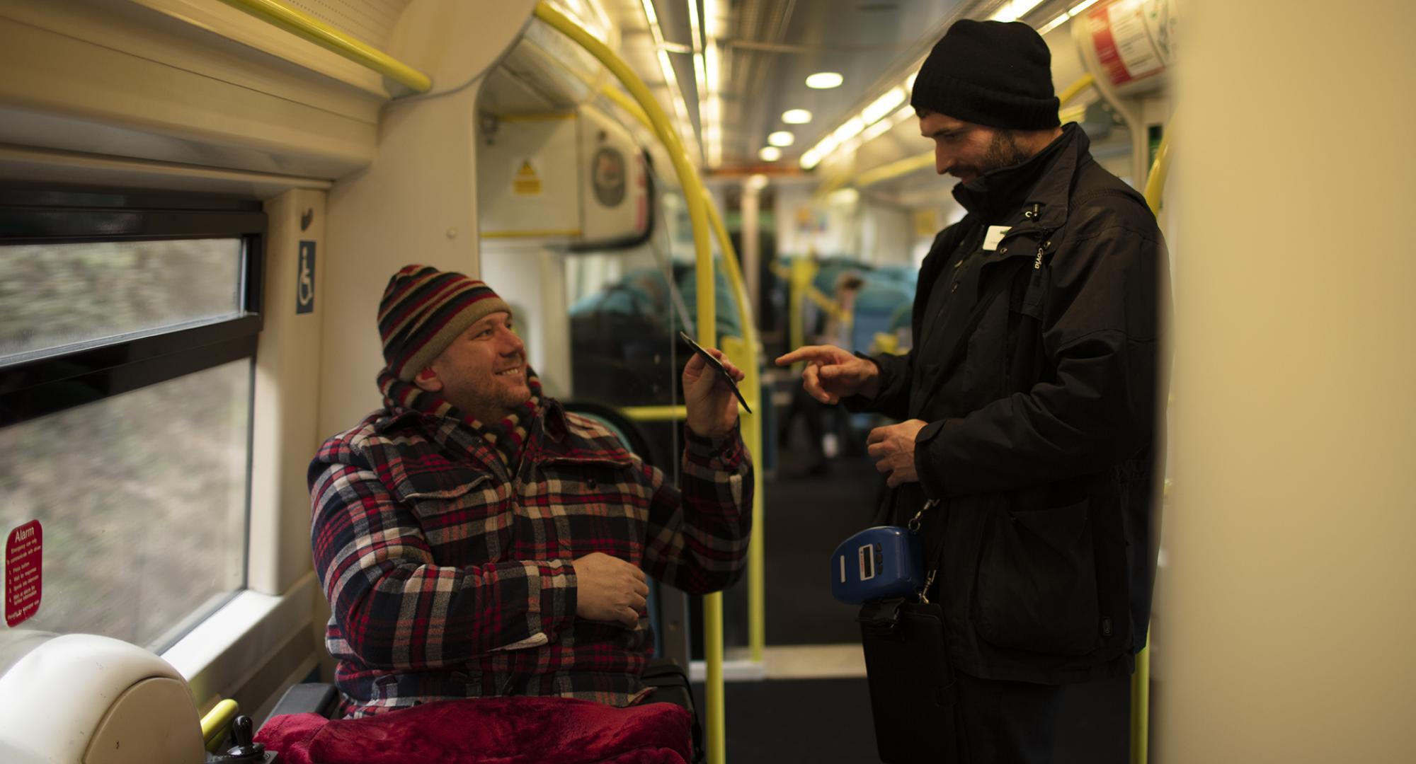 Passenger assistance on train