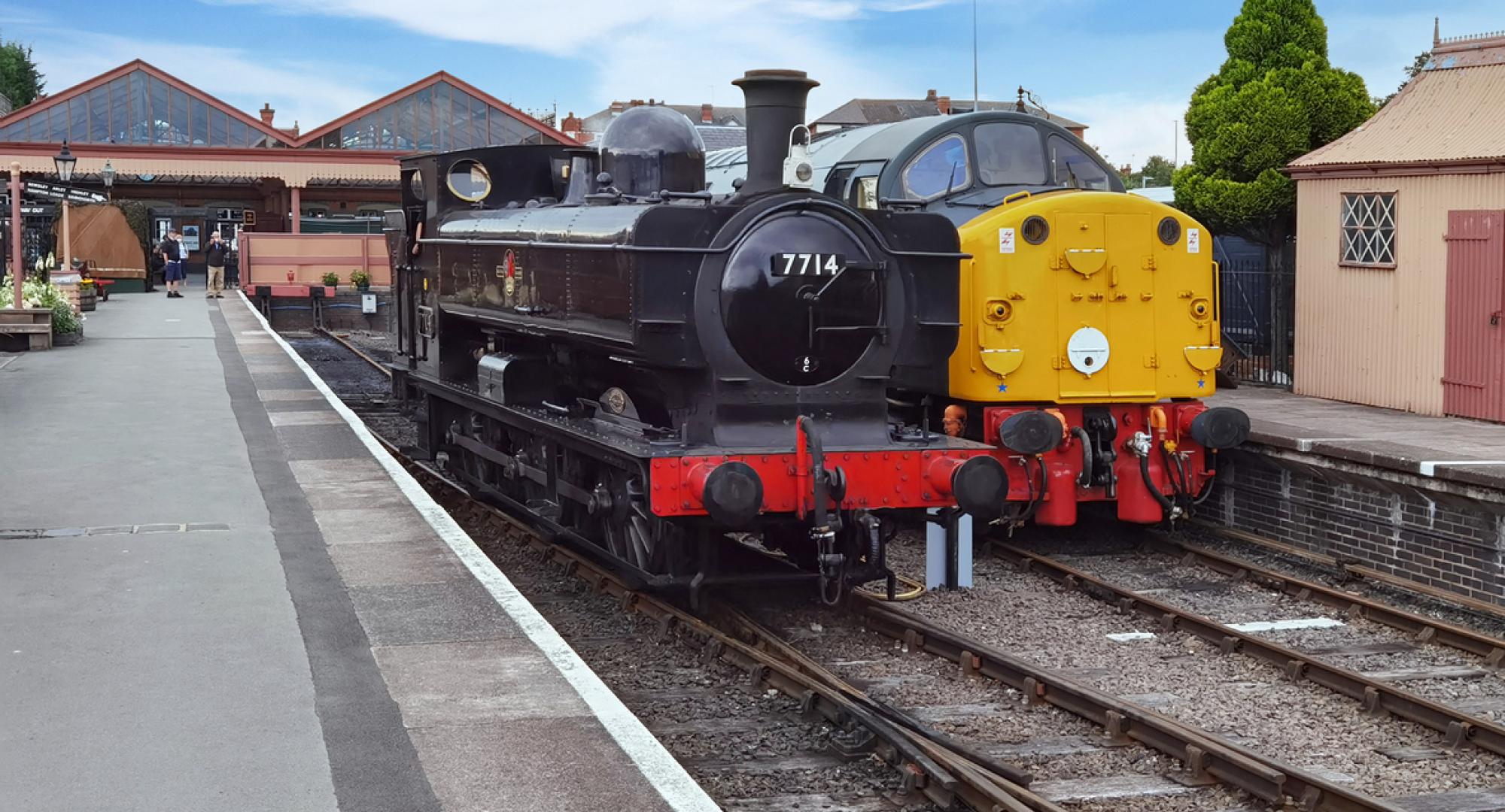 The Severn Railway Steam and Diesel Heritage Railway, Kidderminster Station, Worcestershire, England