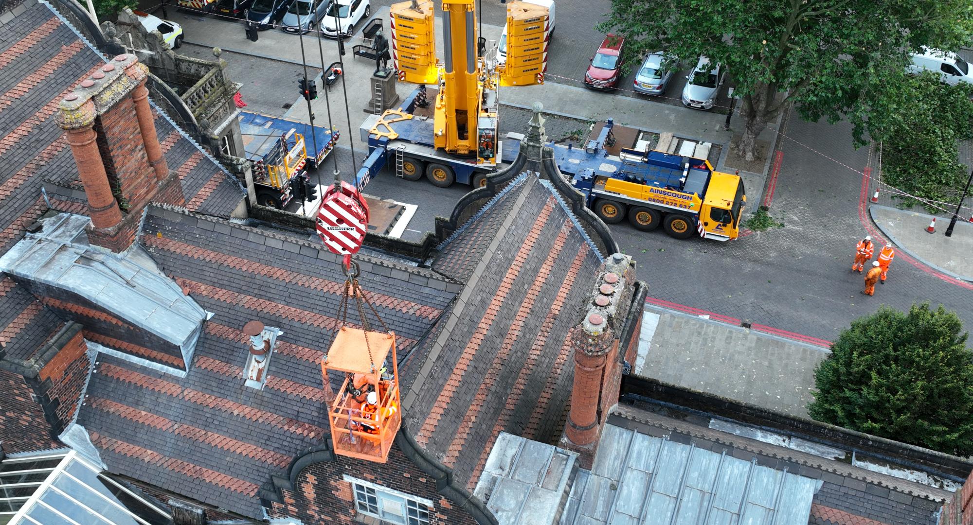 Stoke station repair works 