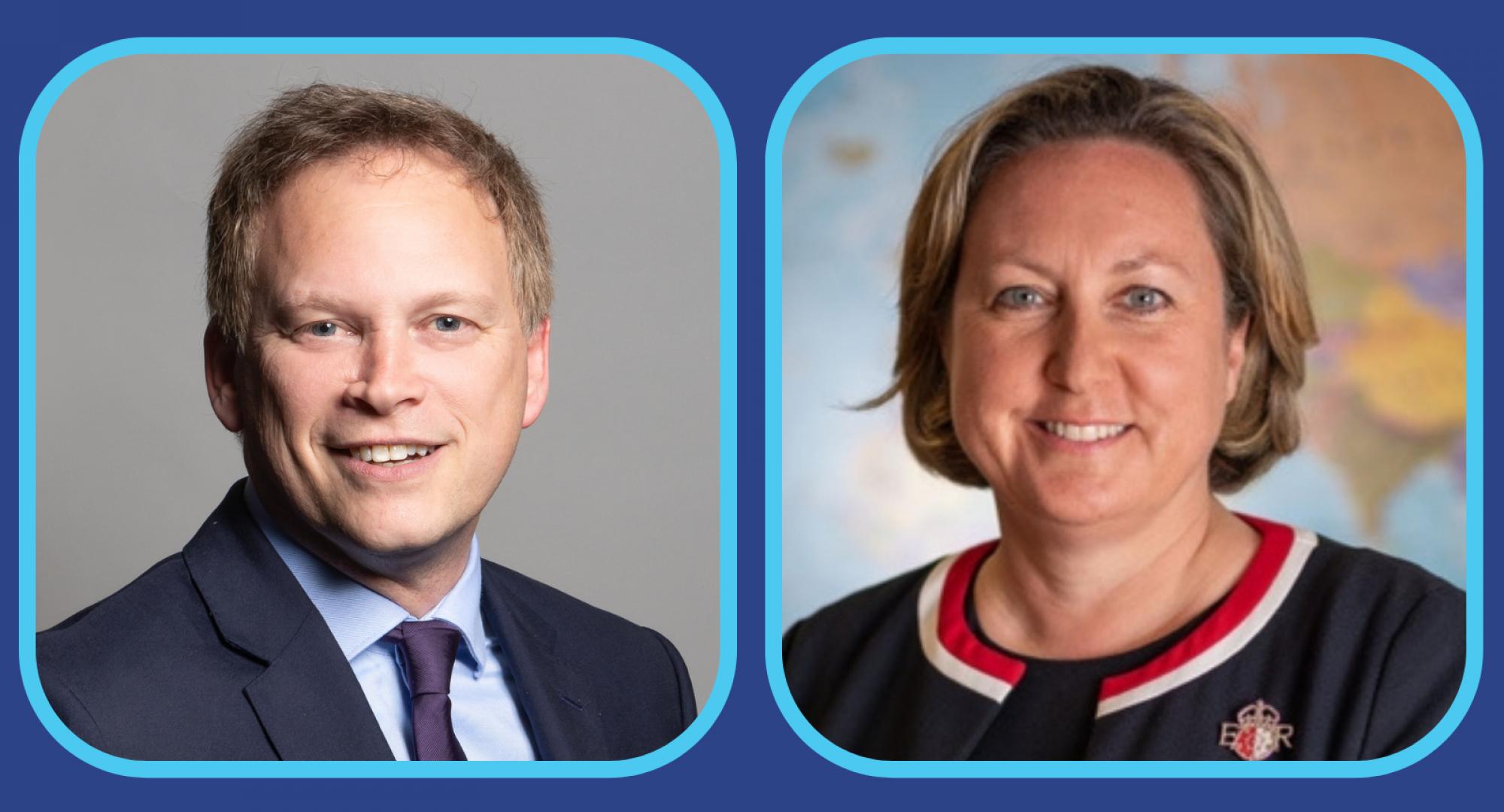 Grant Shapps and Anne-Marie Trevelyan