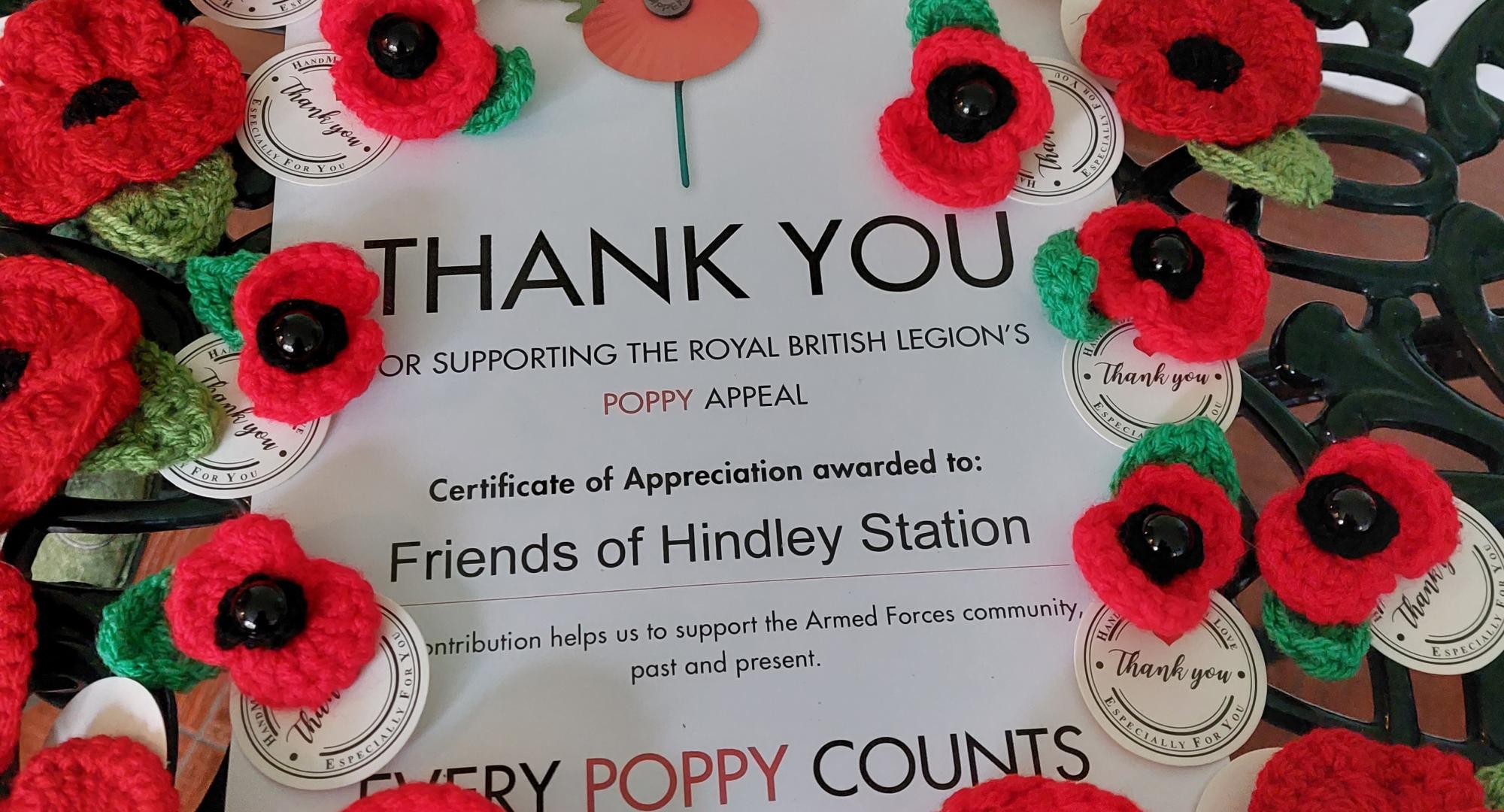 Hindley poppy display