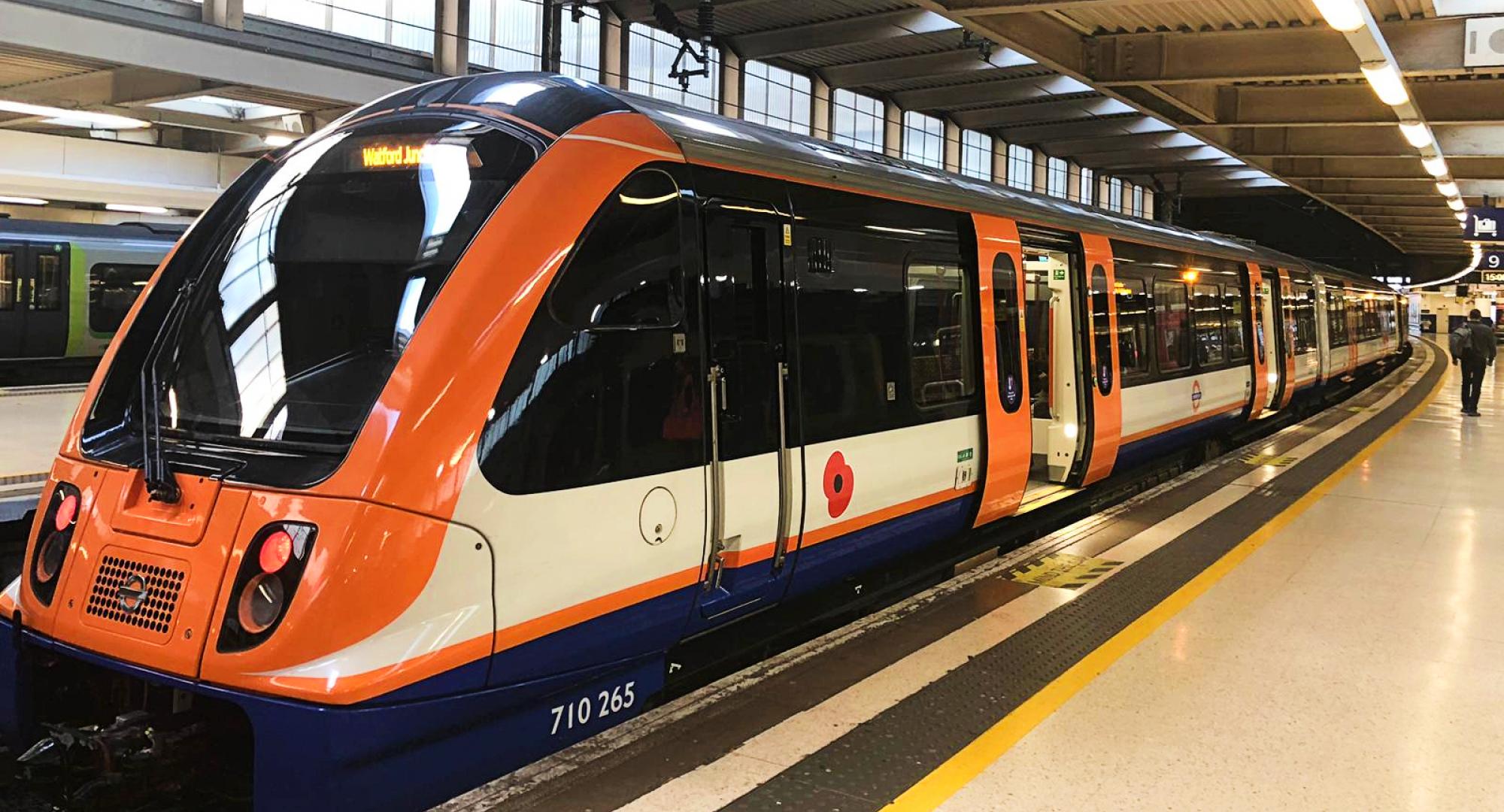 London Overground train at London Euston station, via Network Rail 