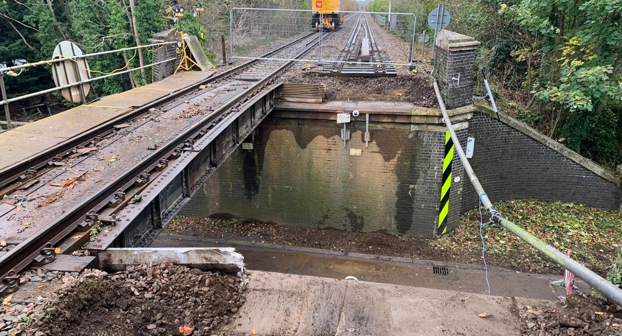 Rutland Bridge damage, via Network Rail