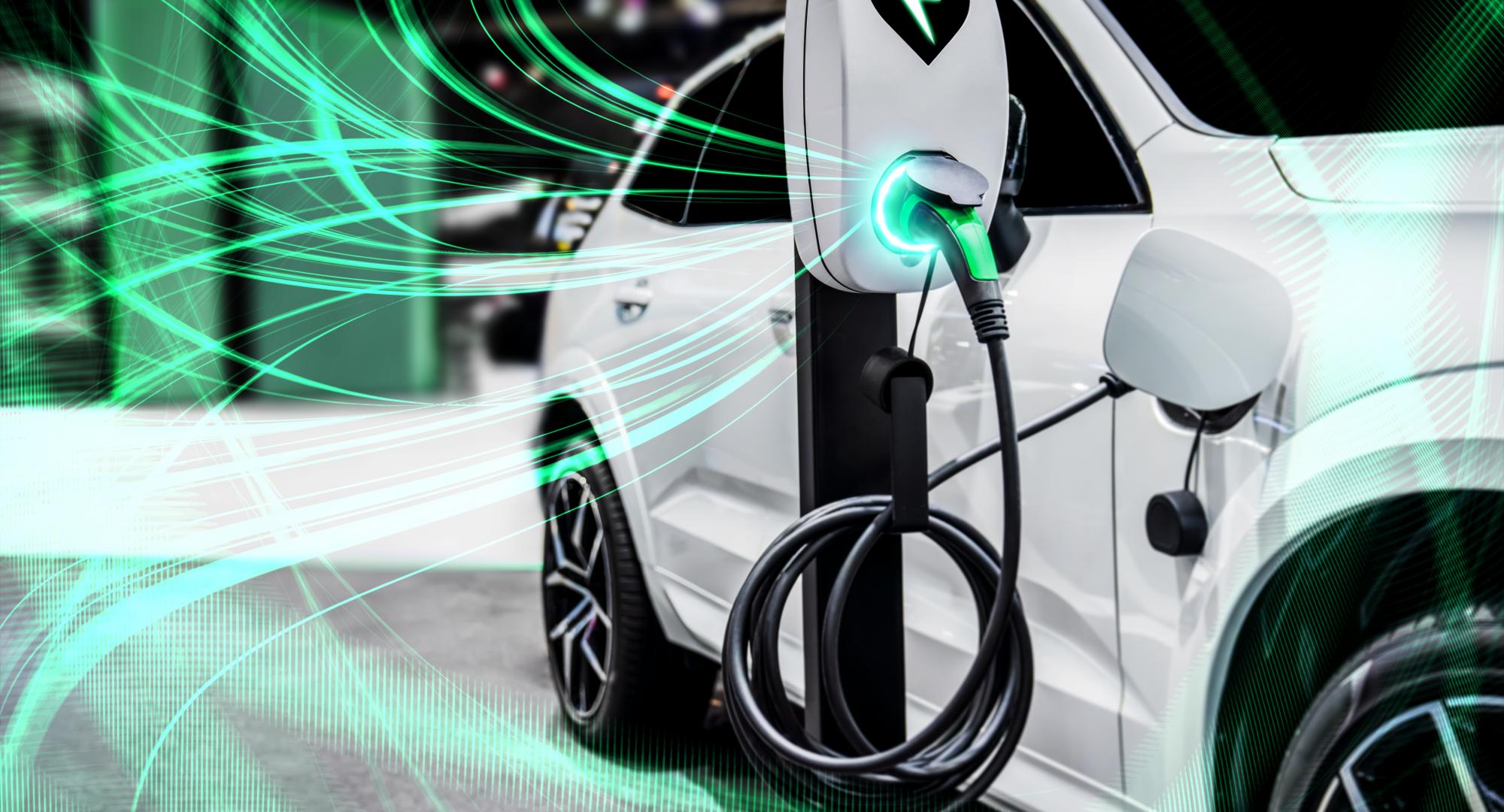 EV charging point, via Istock