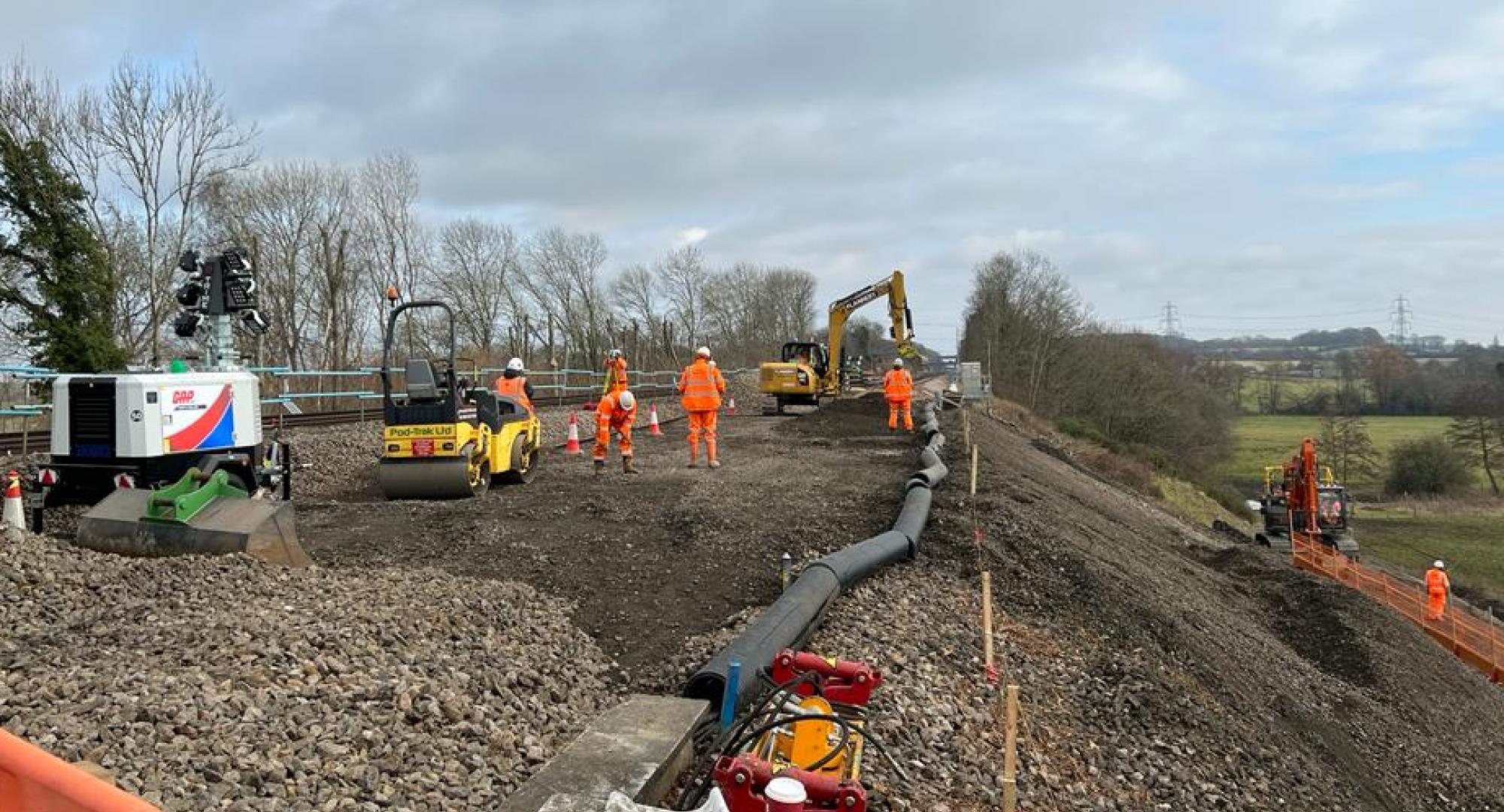 works at Hook, via Network Rail