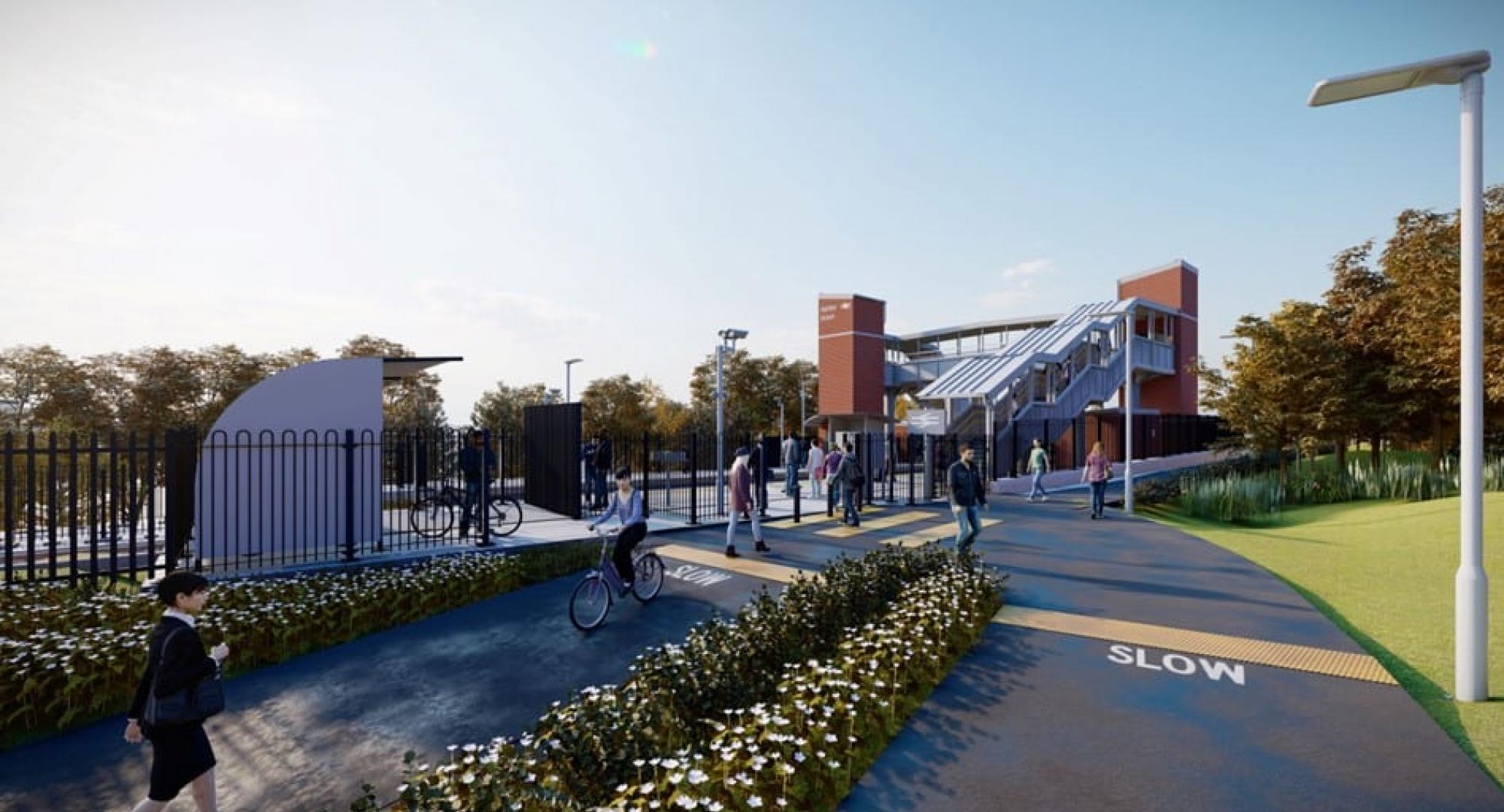 Ashley Down station artist impression, via TravelWest