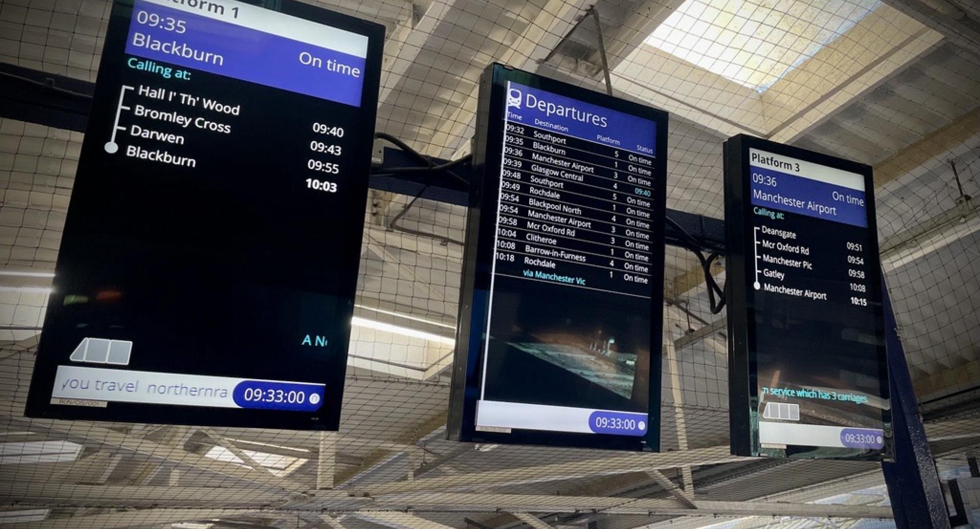 New information screens, via Northern 
