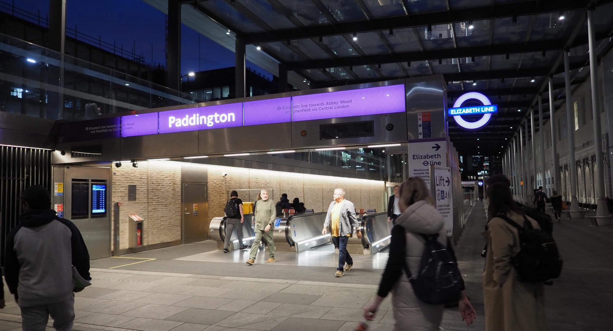 Elizabeth Line Paddington entrance, Via Istock