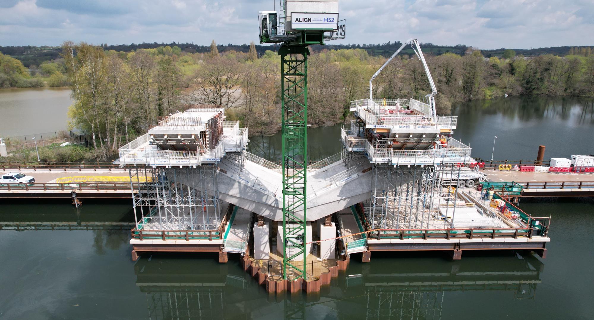 Milestone achieved by HS2 in Colne Valley Viaduct construction