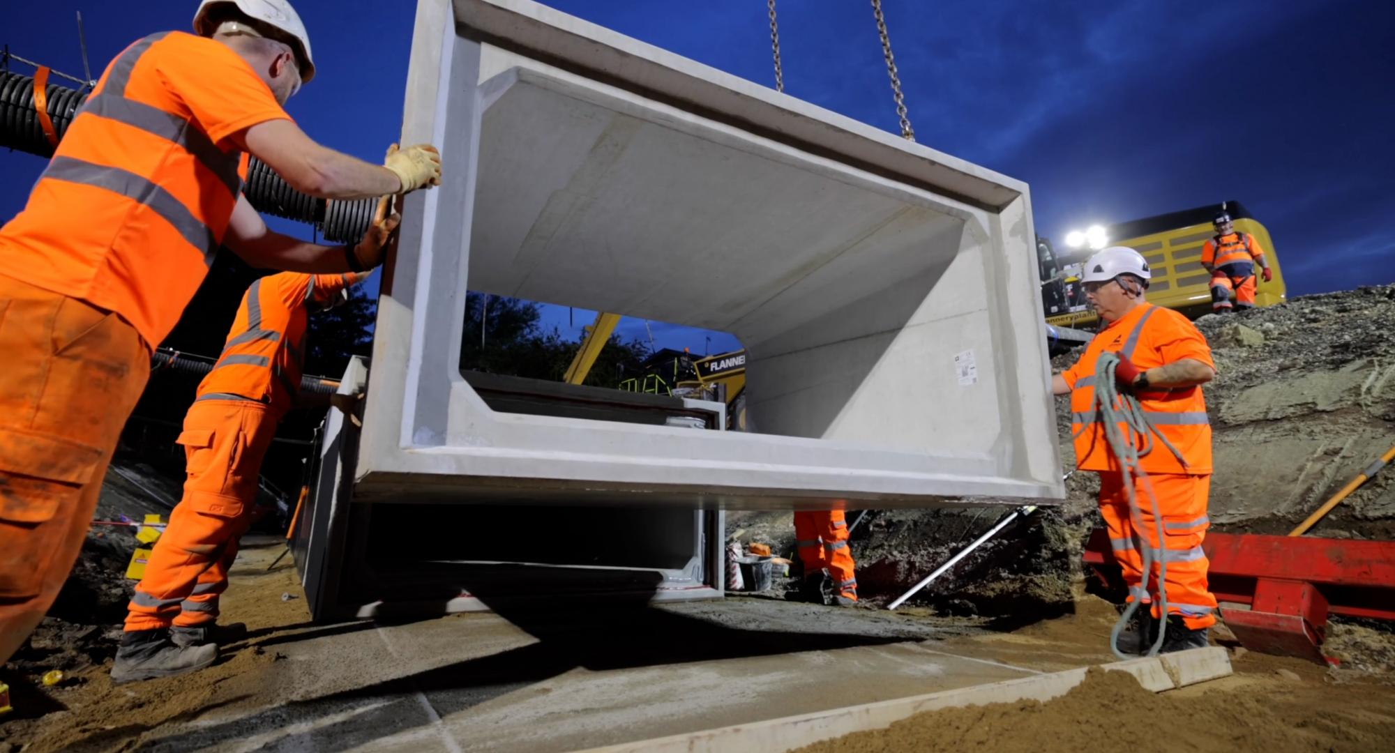 Railway repairs complete in Aylesbury as Network Rail install culvert replacement