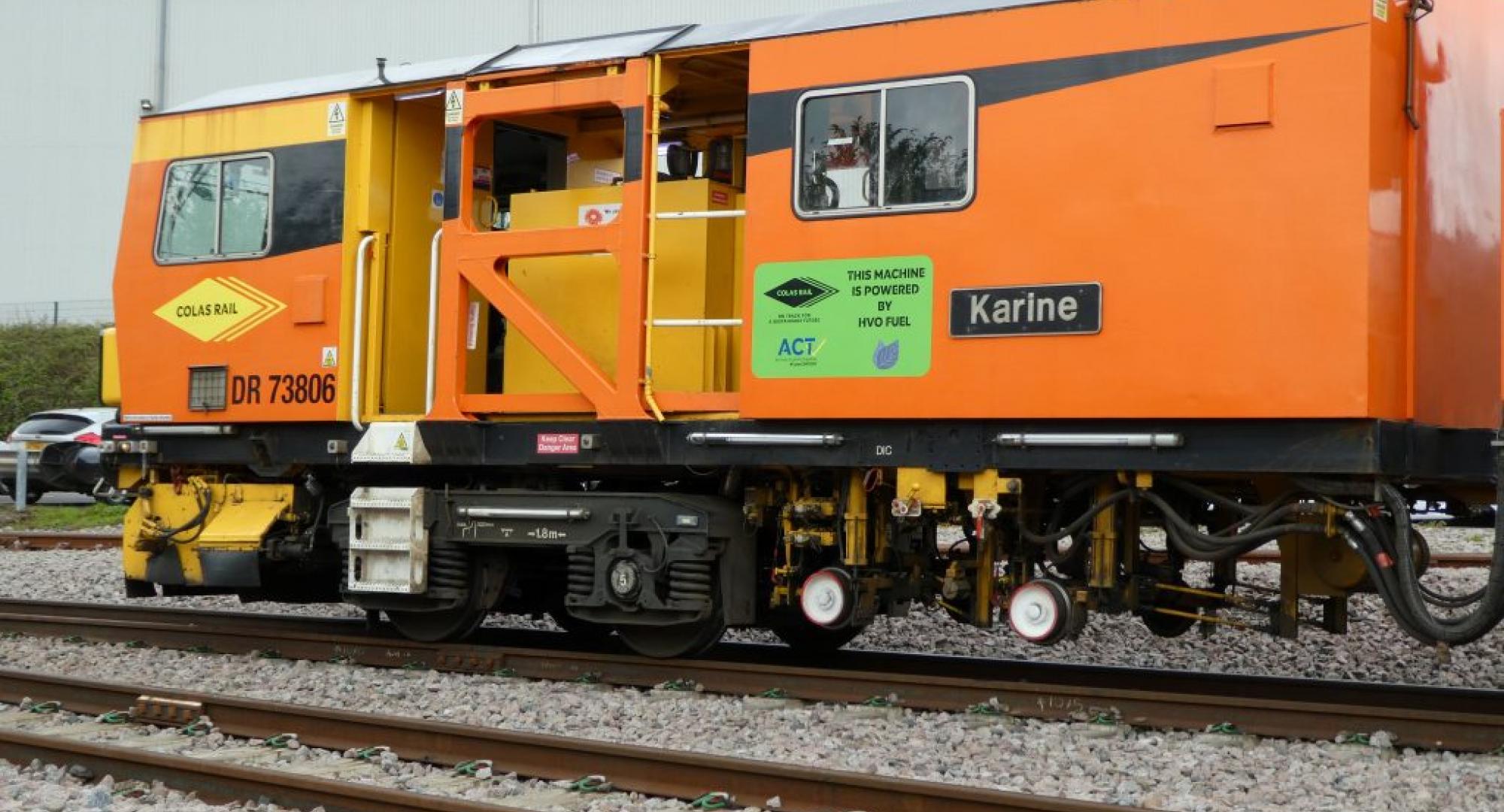 Colas Rail trialling HVO fuel on its fleet