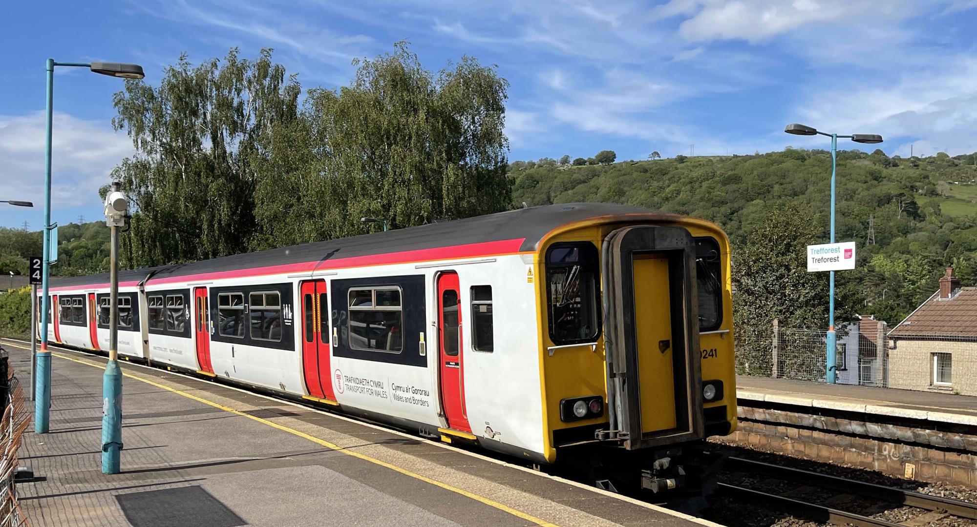 Transport for Wales train in Treforest