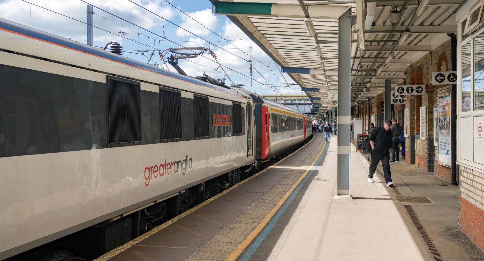 Greater Anglia train heading to London