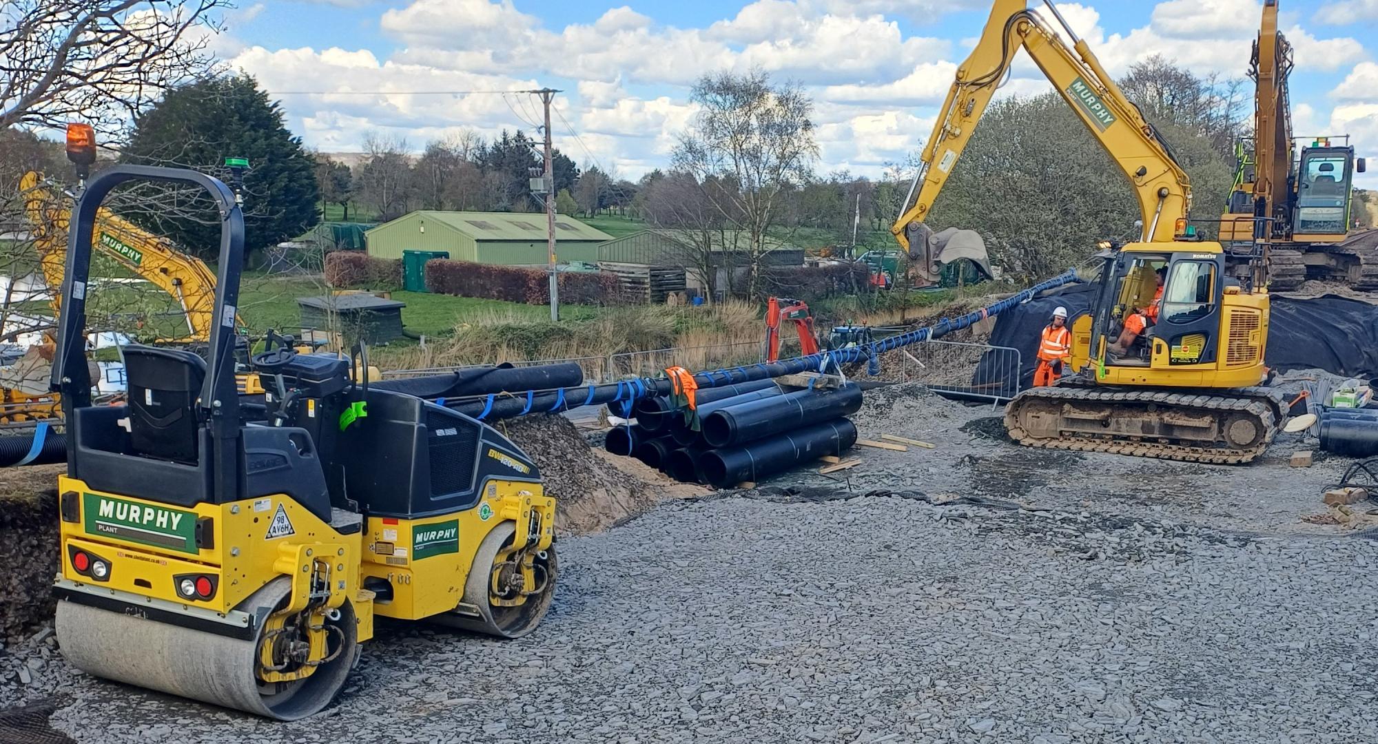 Derailment repairs in Cumbria