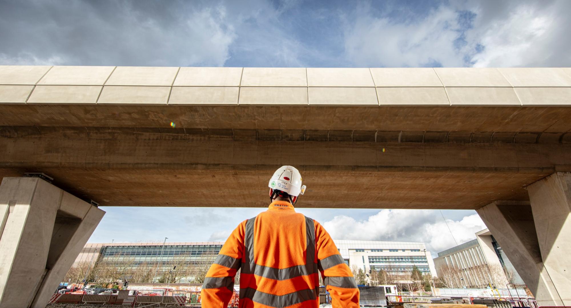 First completed section of Curzon 3 viaduct