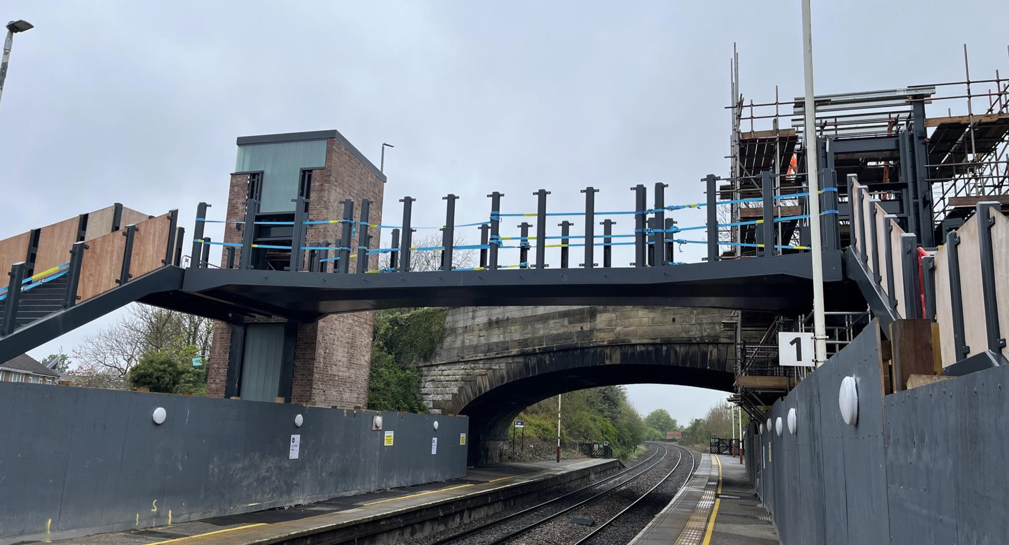 New bridge deck installed at Garforth station, Network Rail