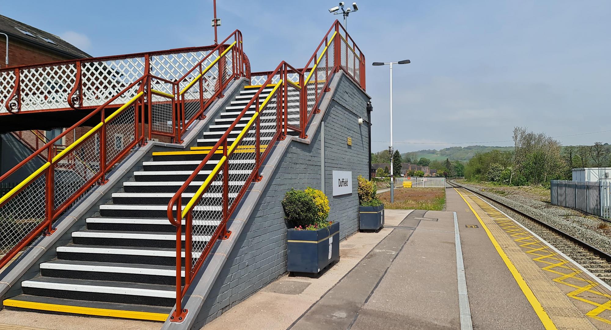 Duffield station footbridge