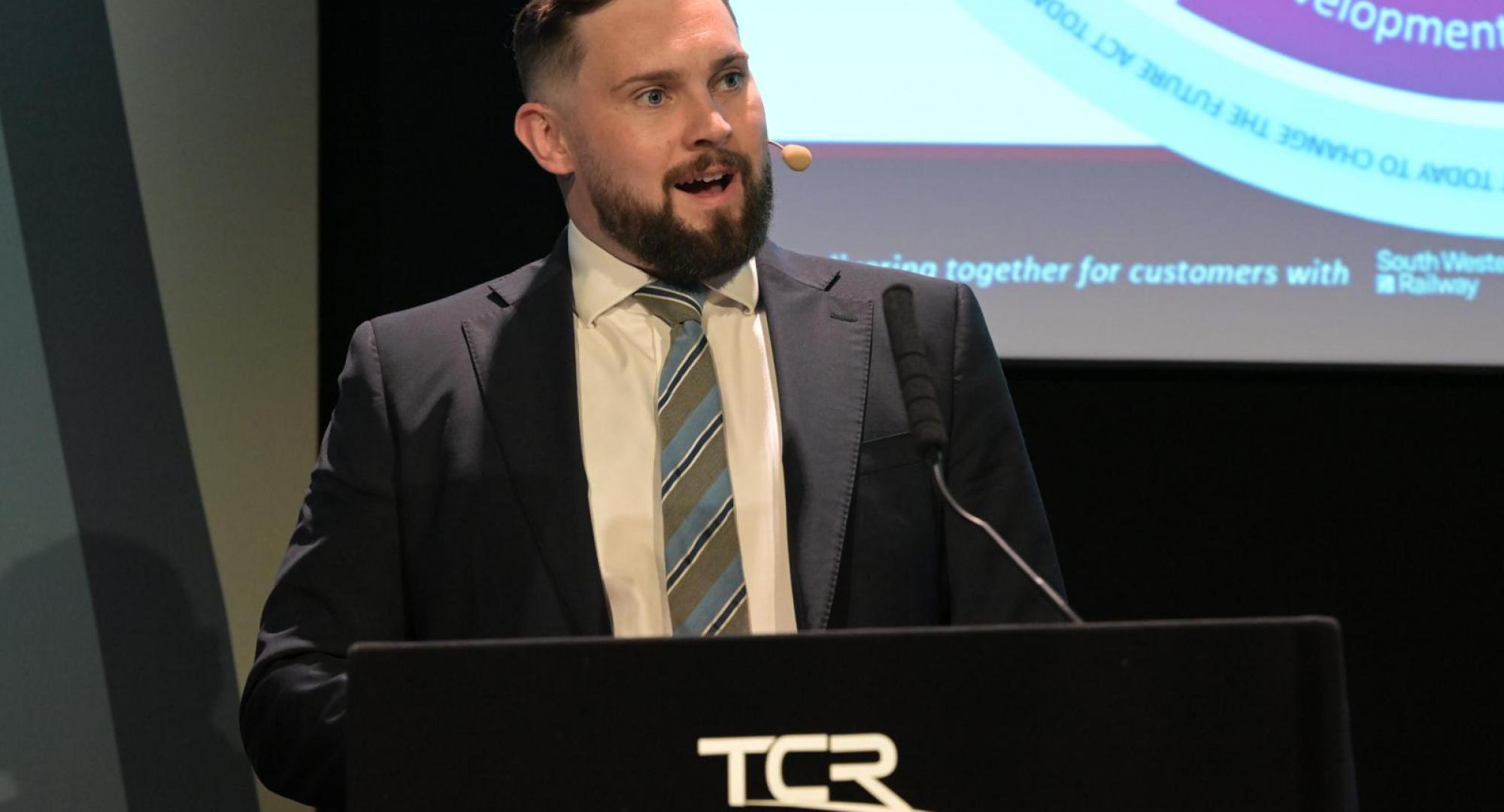 Brad Smith speaking at TransCityRail SOUTH