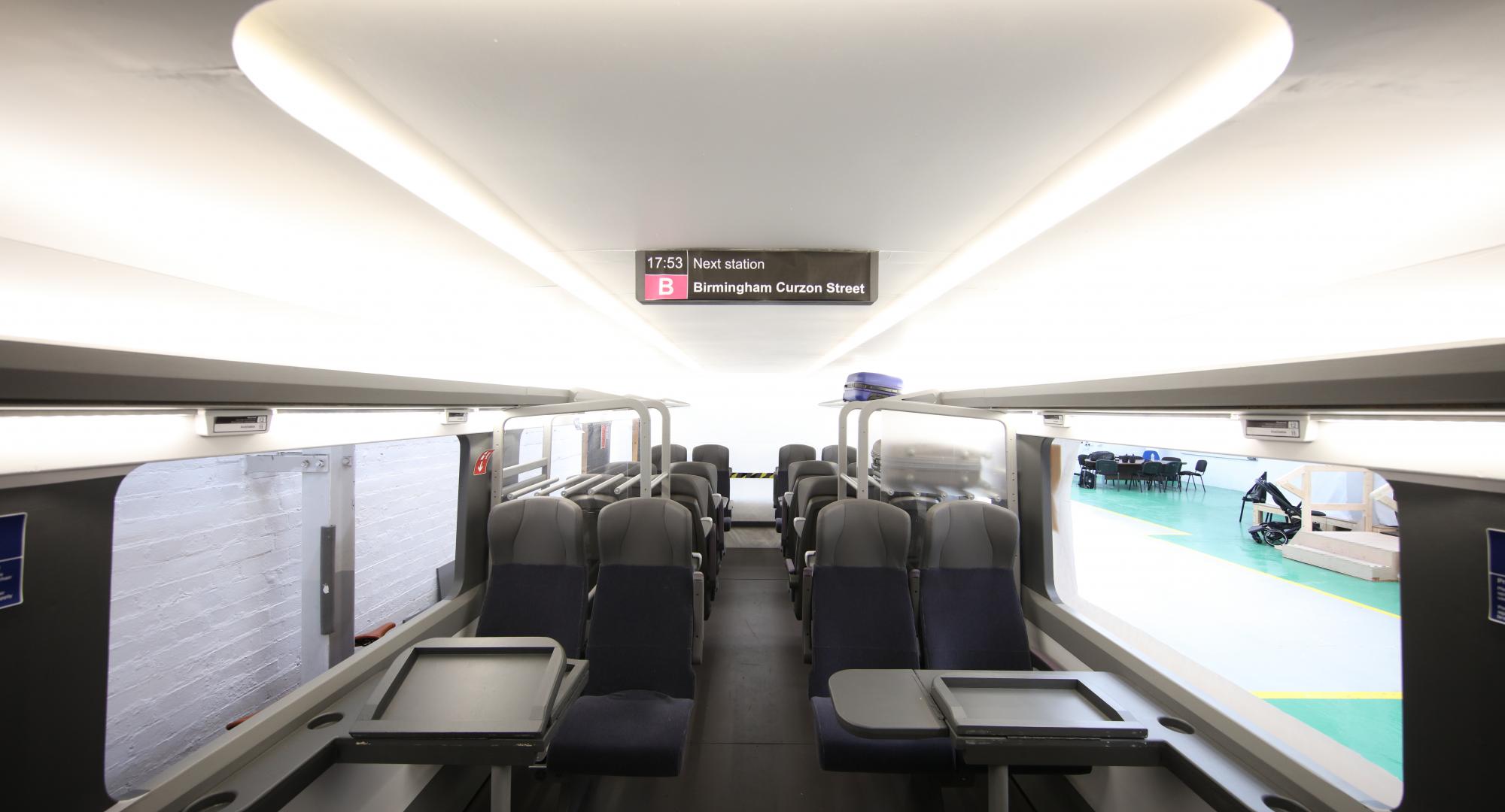 Inside Alstom train