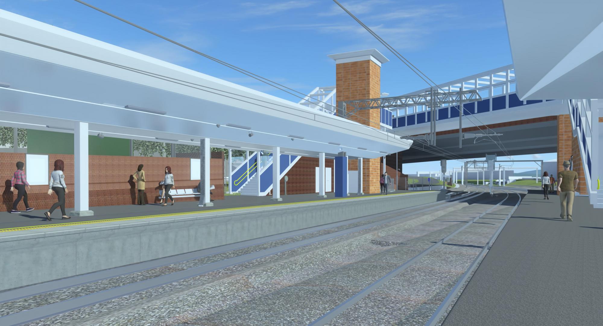 3D of new Salford Crescent Platform