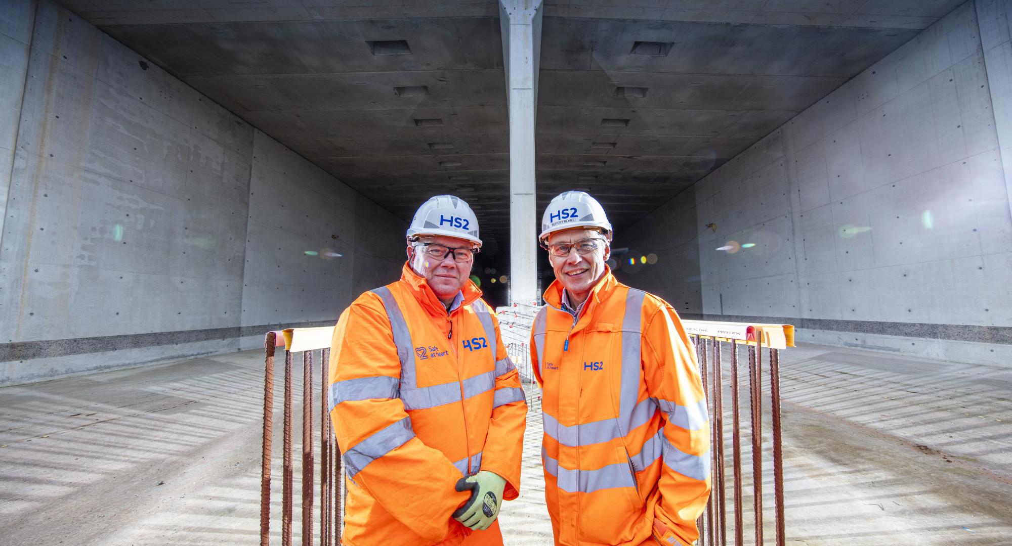 Two men in Burton Green Tunnel