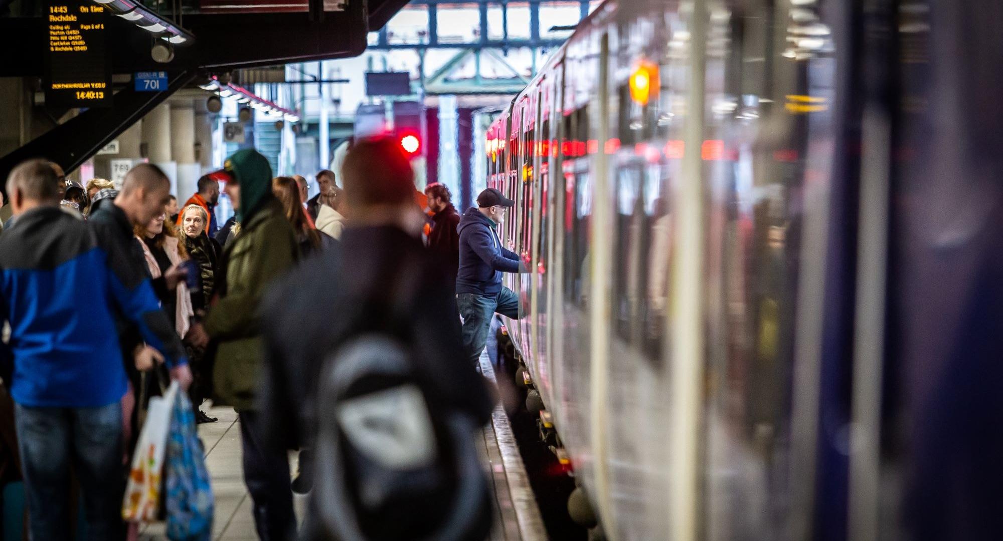 Passengers boarding a Northern Train