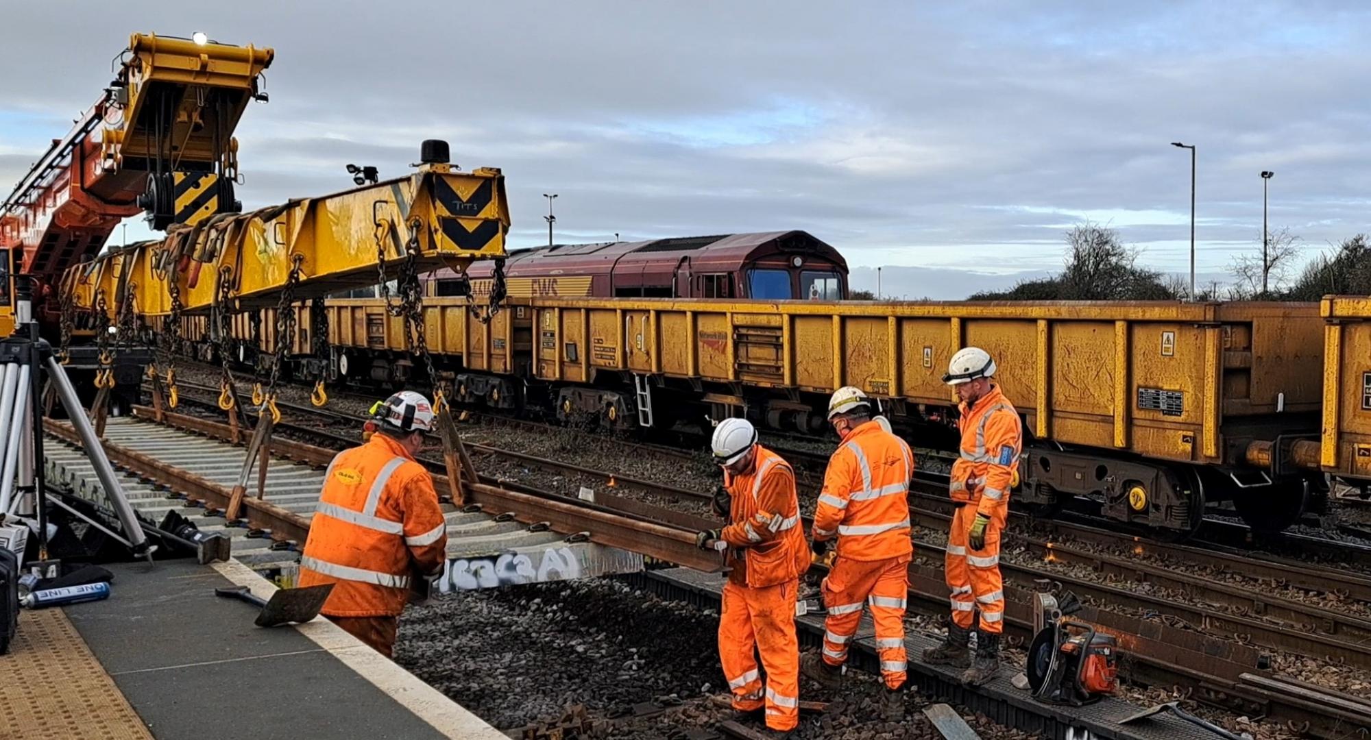 Track Upgrades at Westbury