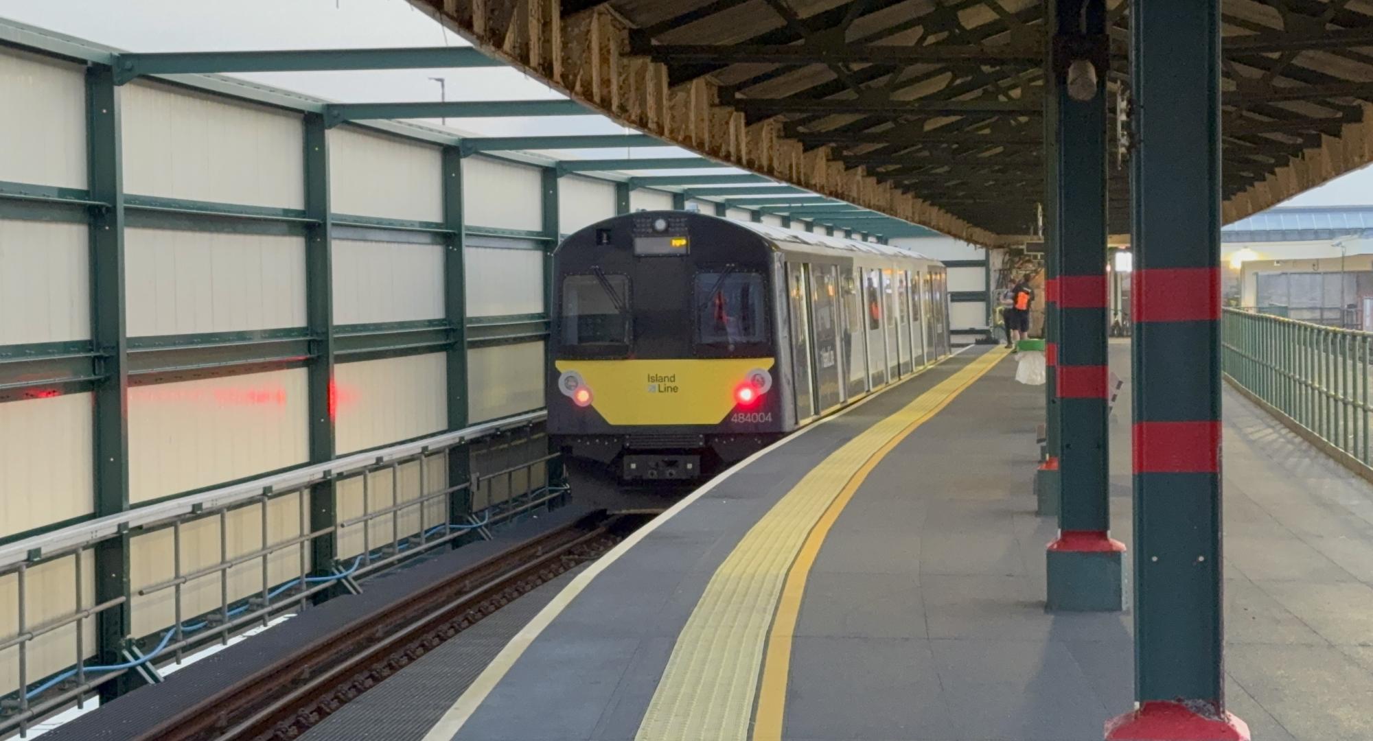 Train on the Island Line